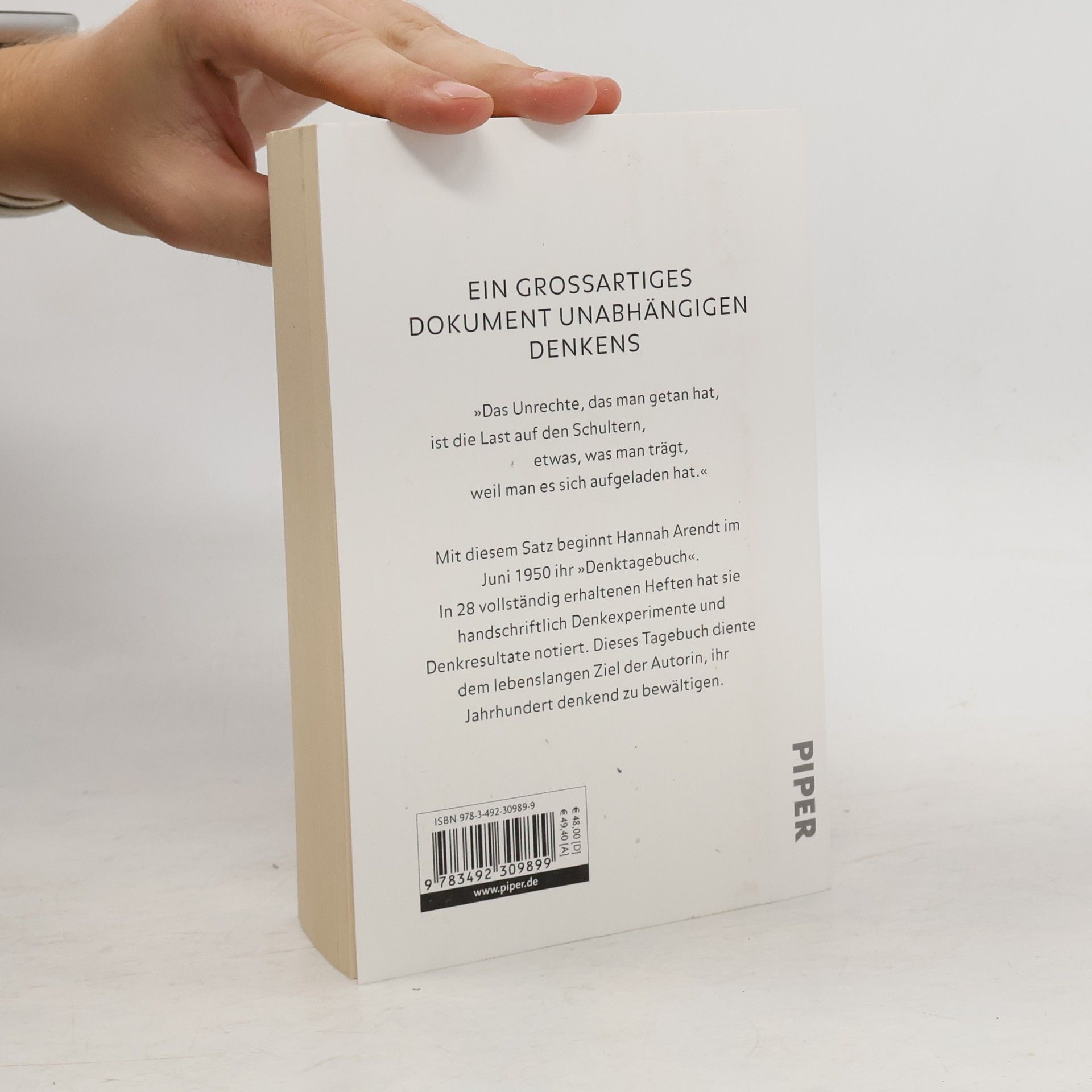 Hannah Arendt Denktagebuch