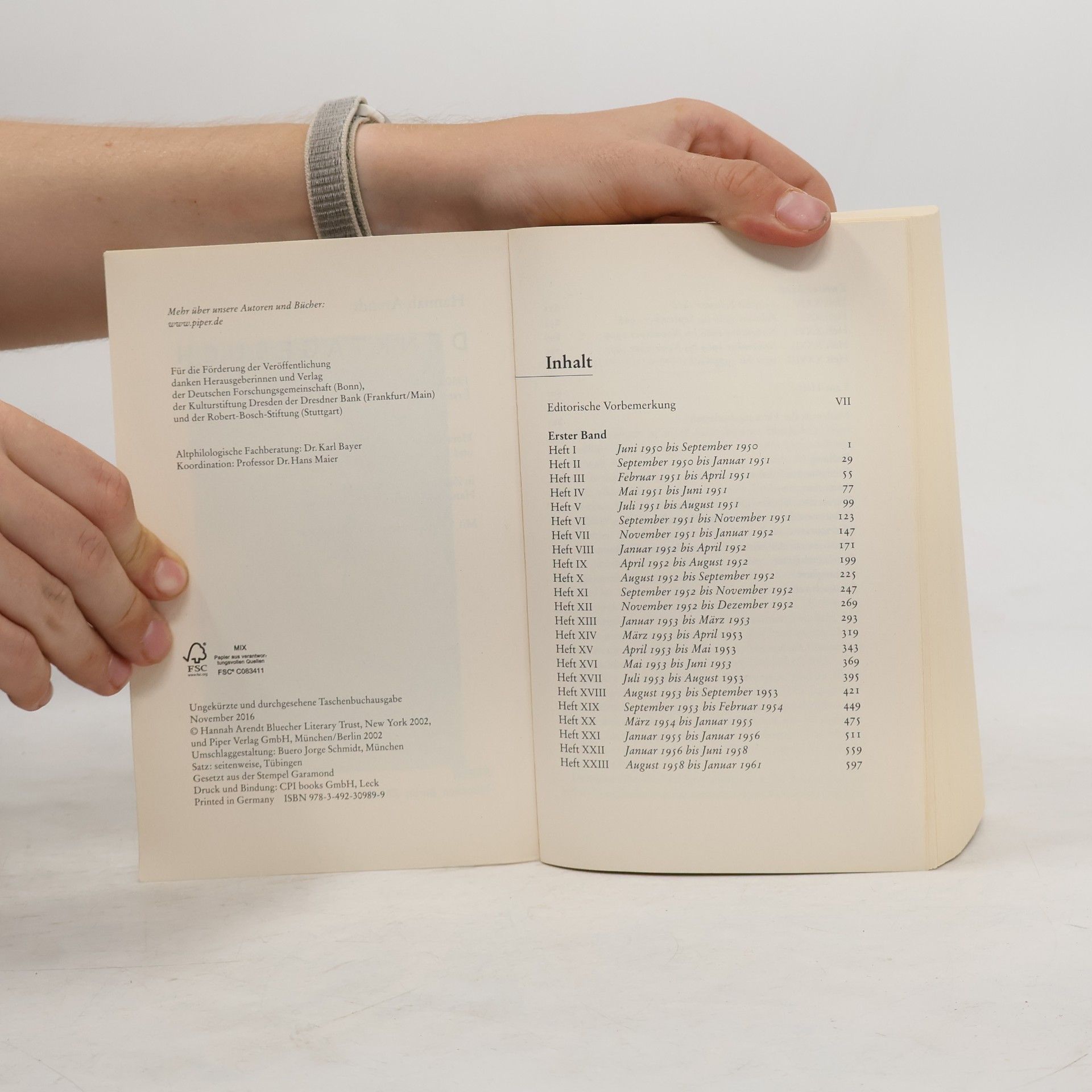 Hannah Arendt Denktagebuch