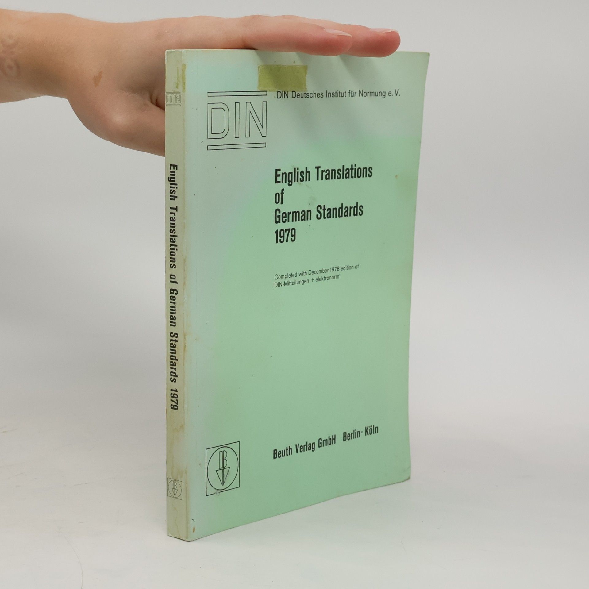 Kolektiv autorů English Translations of German Standards 1979