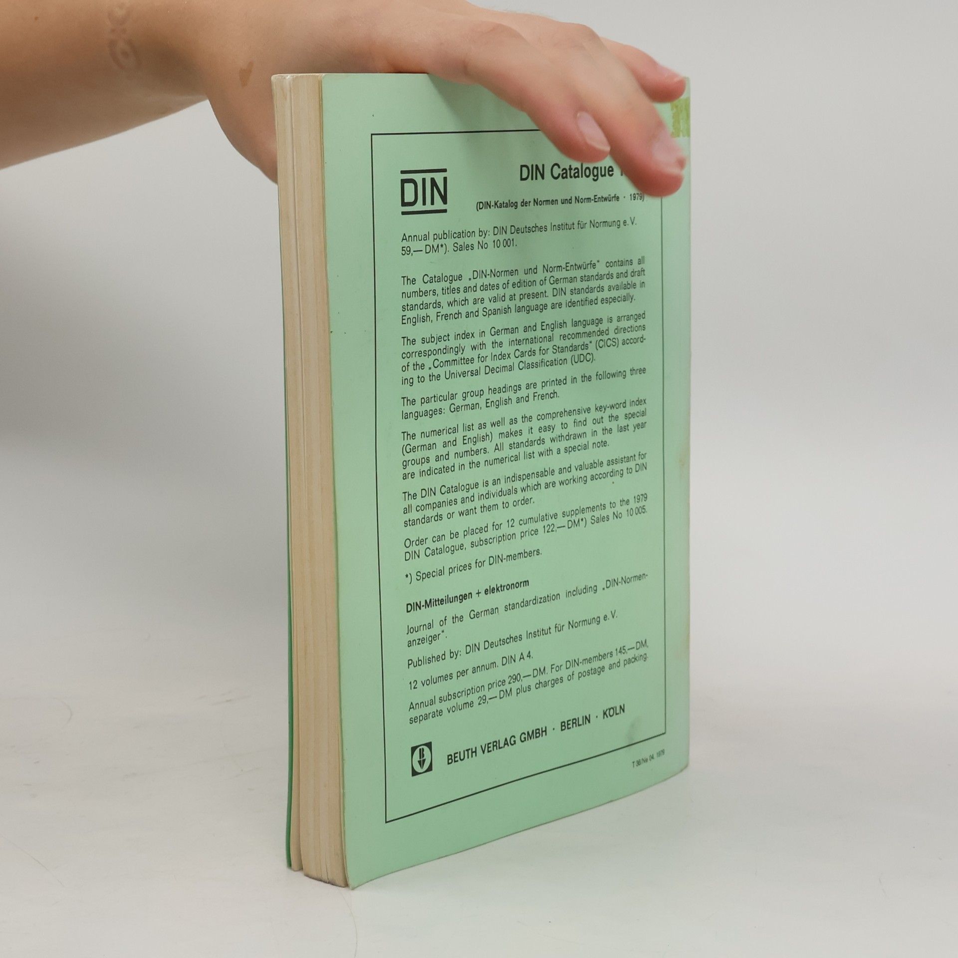 Kolektiv autorů English Translations of German Standards 1979