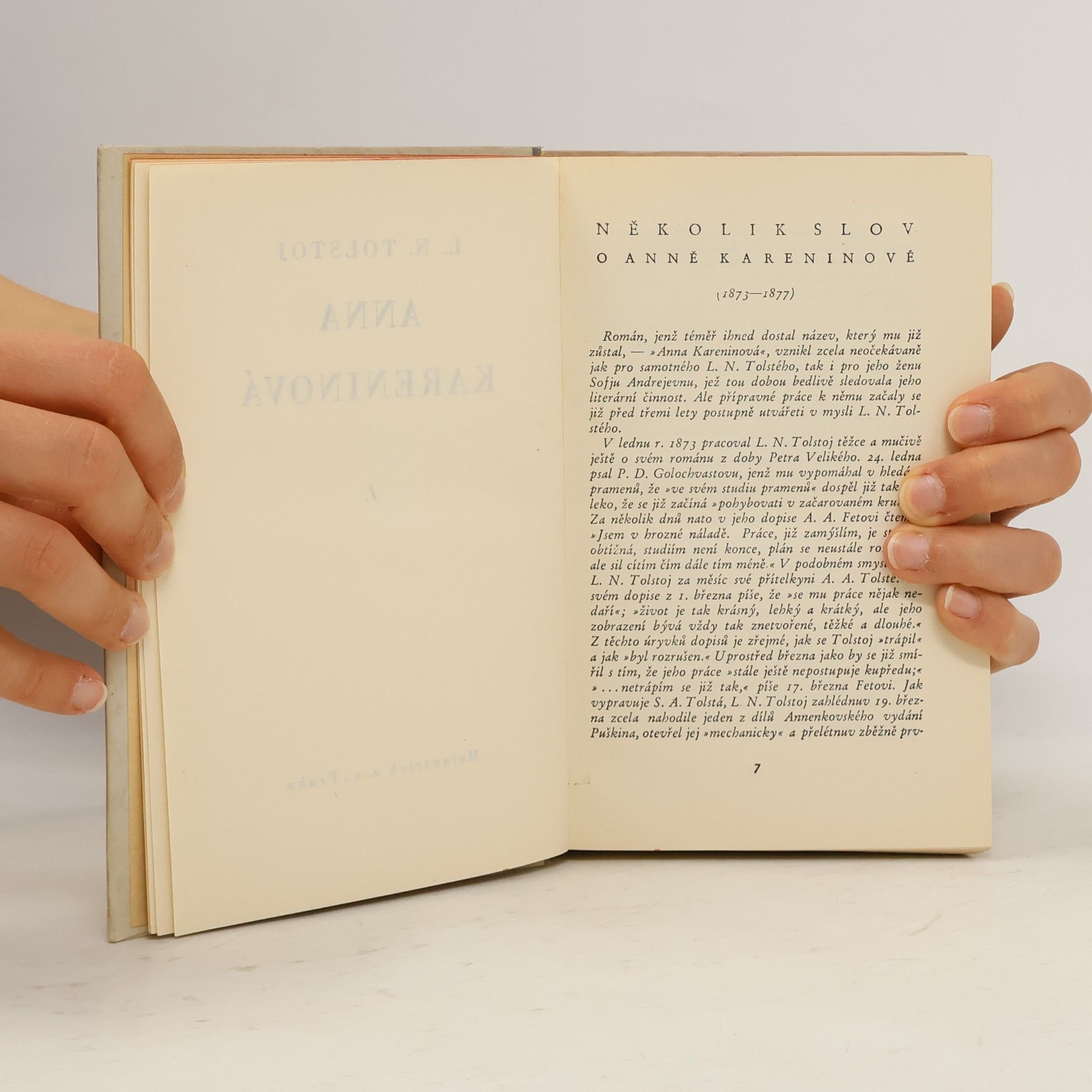 Lew Nikolajewitsch Tolstoi Anna Kareninová I.