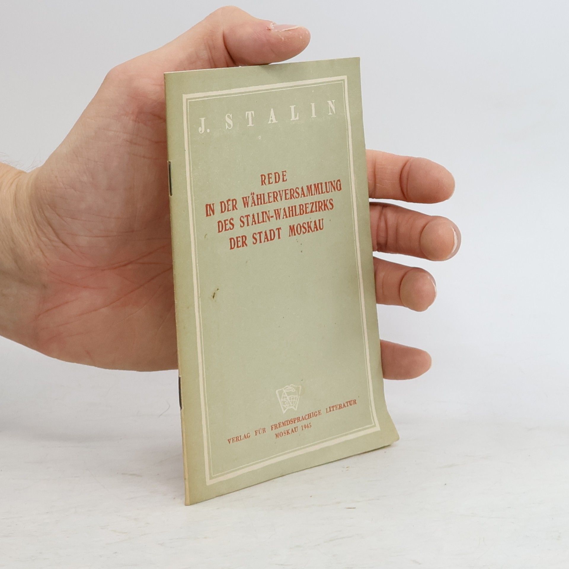 Rede in der Wählerversammlung des Stalin-Wahlbezirks der Stadt Moskau