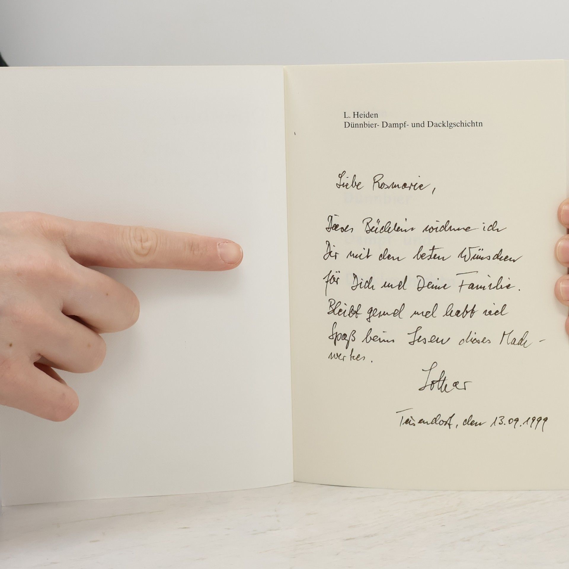 Lothar Heiden Dünnbier- Dampf- und Dacklgschichtn
