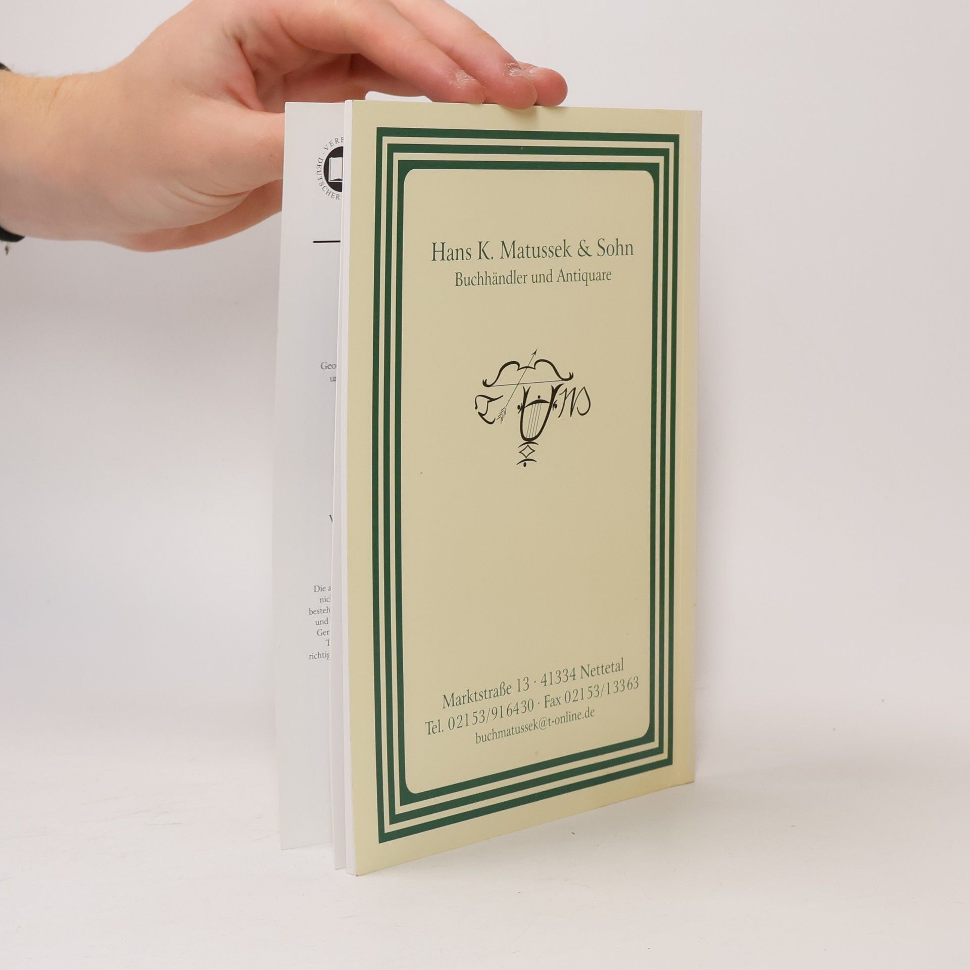 Hans K. Matussek Thomas Mann Katalog Nr. 103