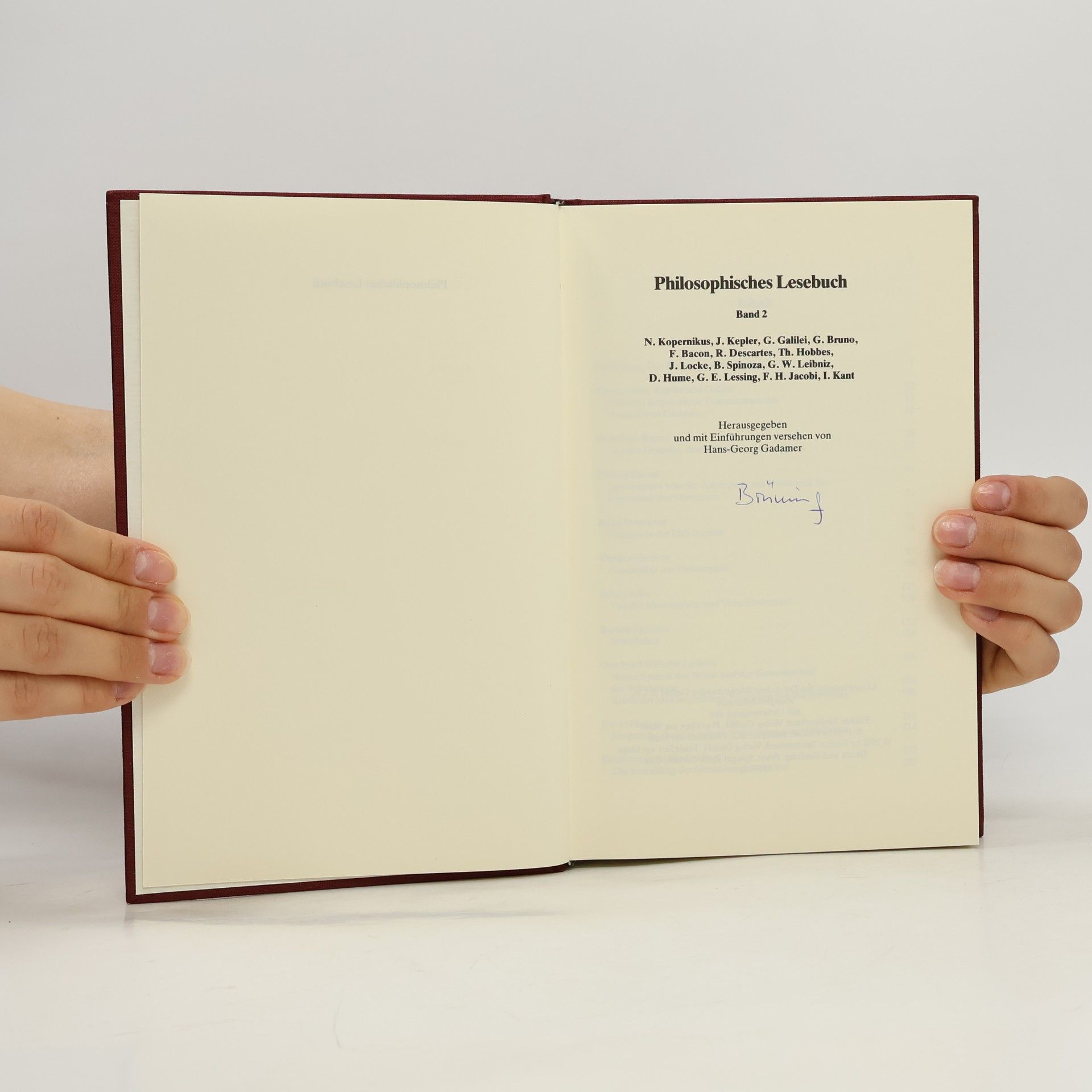 Hans-Georg Gadamer Philosophisches Lesebuch 1 - 3
