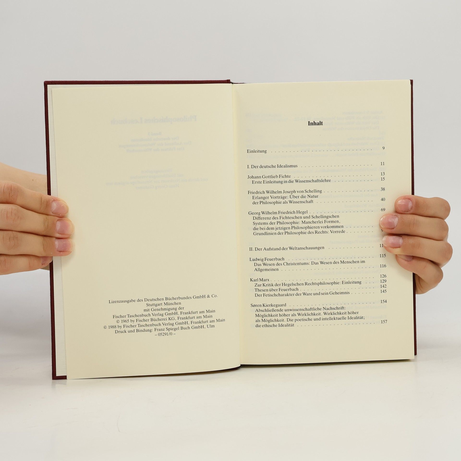 Hans-Georg Gadamer Philosophisches Lesebuch 1 - 3