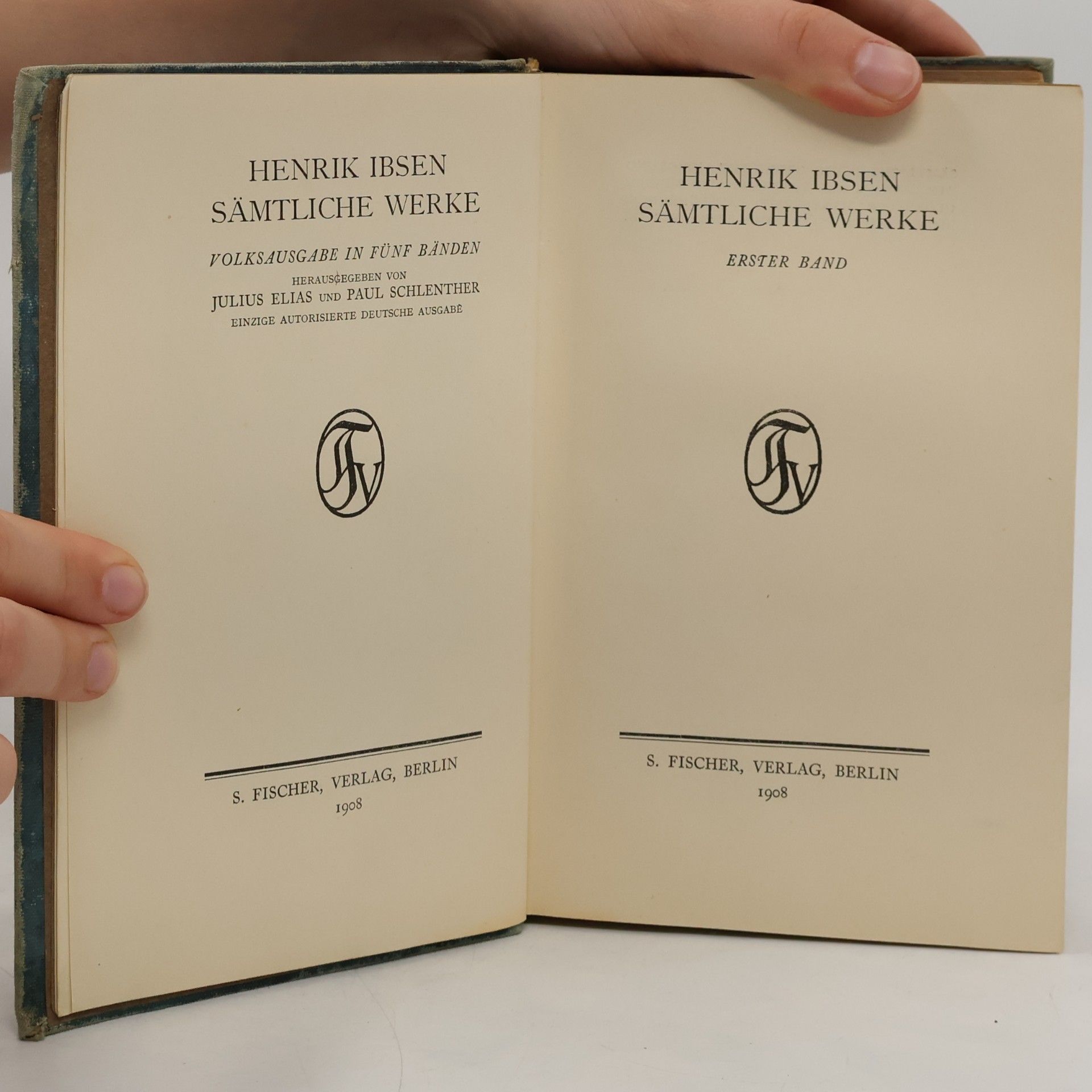 Henrik Ibsen Sämtliche Werke Volksausgabe in fünf Banden I.