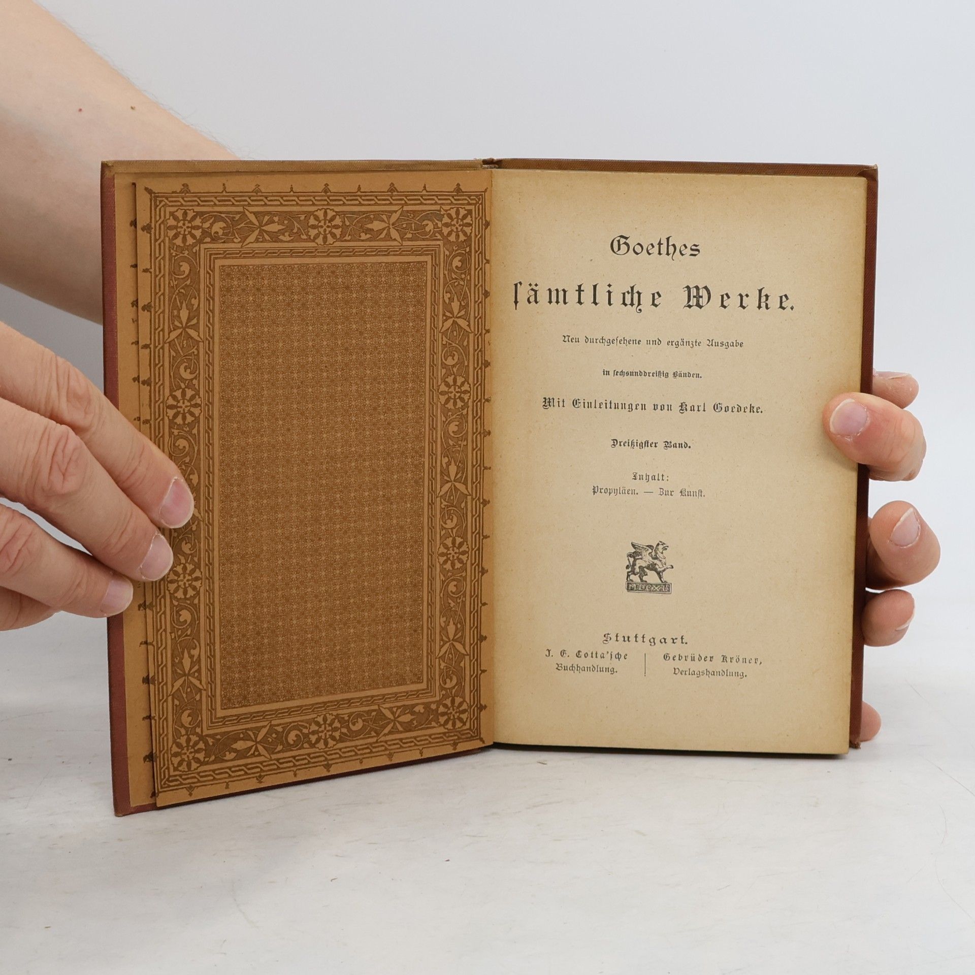 Johann Wolfgang von Goethe Goethes Sämtliche Werke. Band 30
