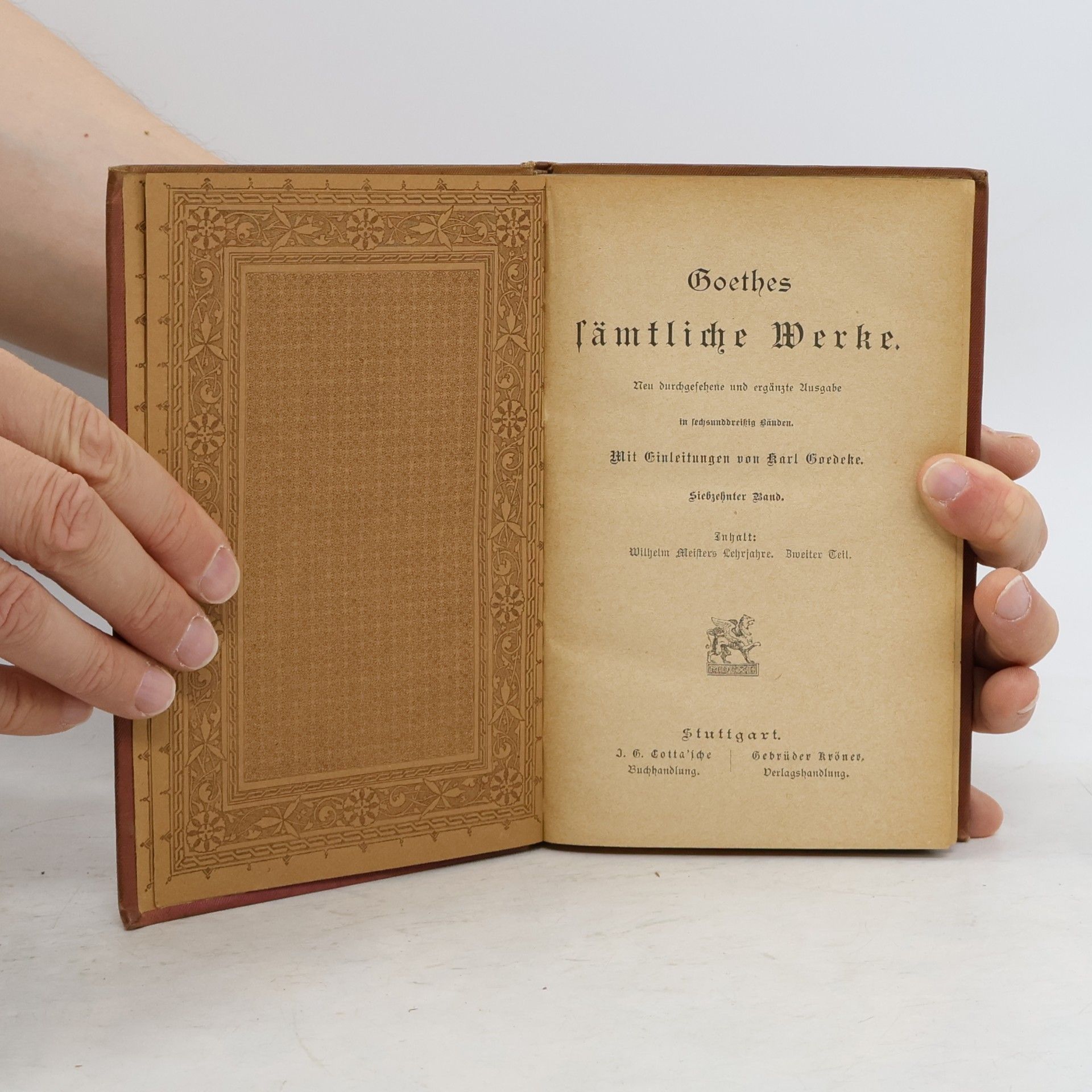 Johann Wolfgang von Goethe Goethes sämtliche Werke 7