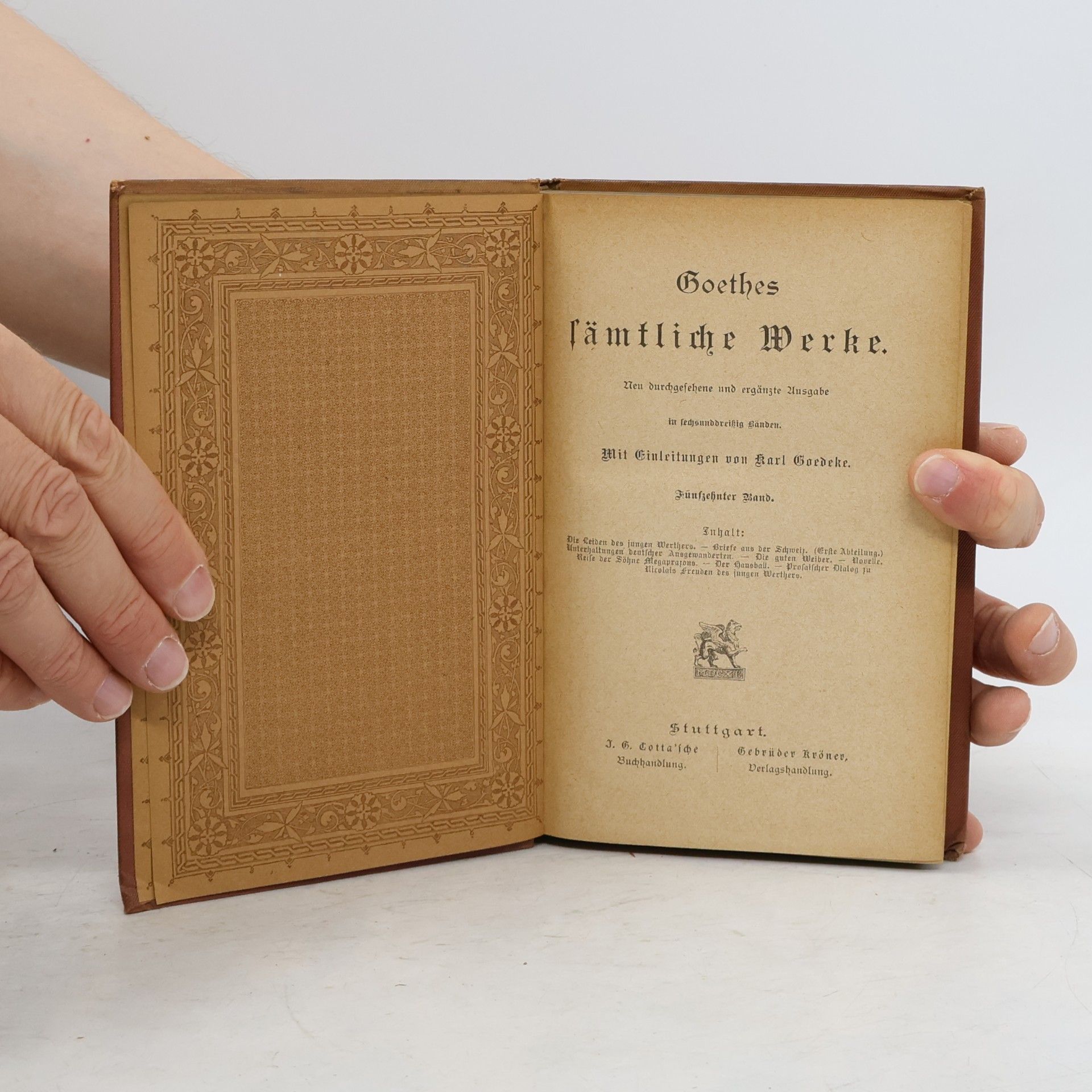 Johann Wolfgang von Goethe Goethes Sämtliche Werke