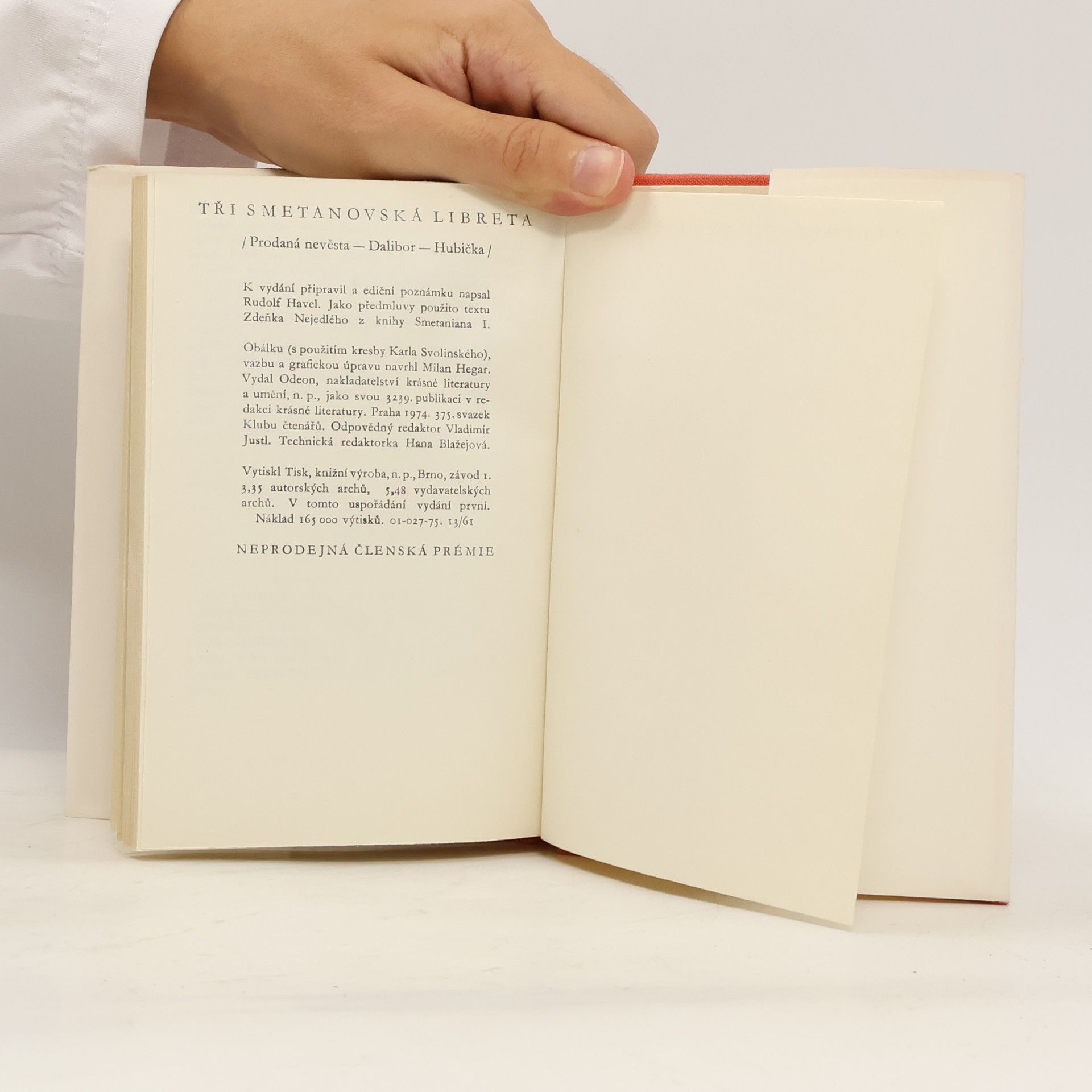 Rudolf Havel Tři smetanovská libreta