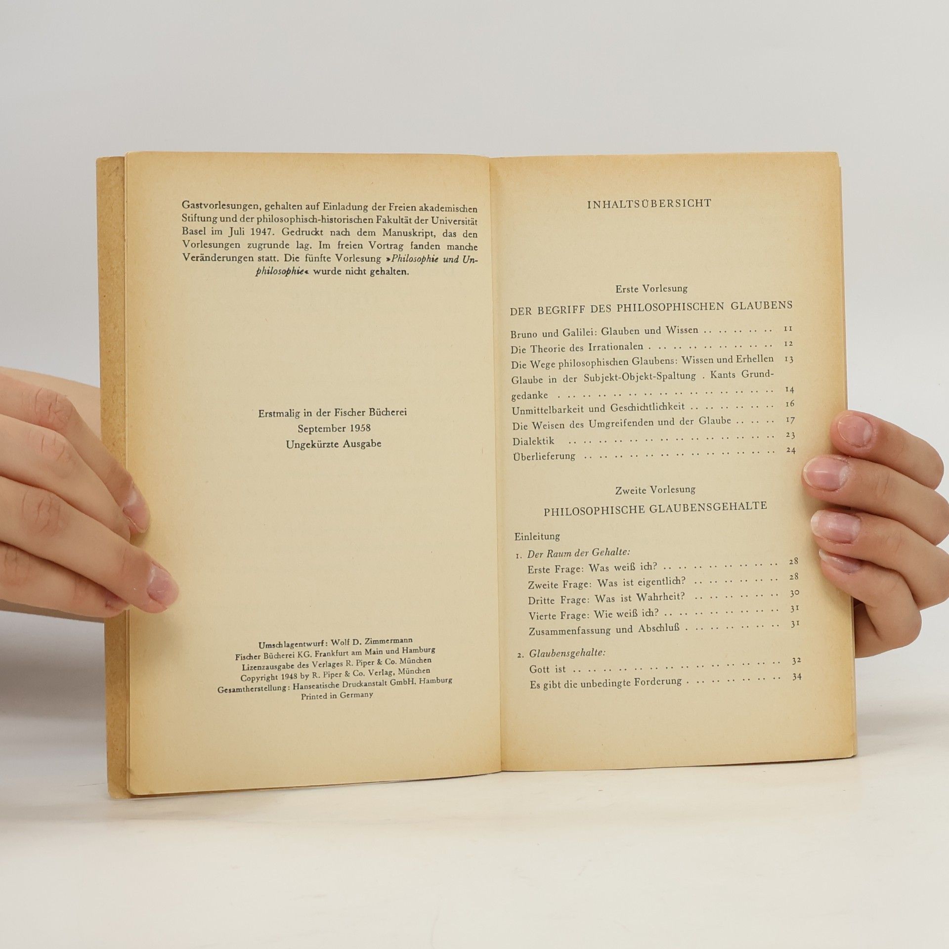 Karl Jaspers Der philosophische Glaube