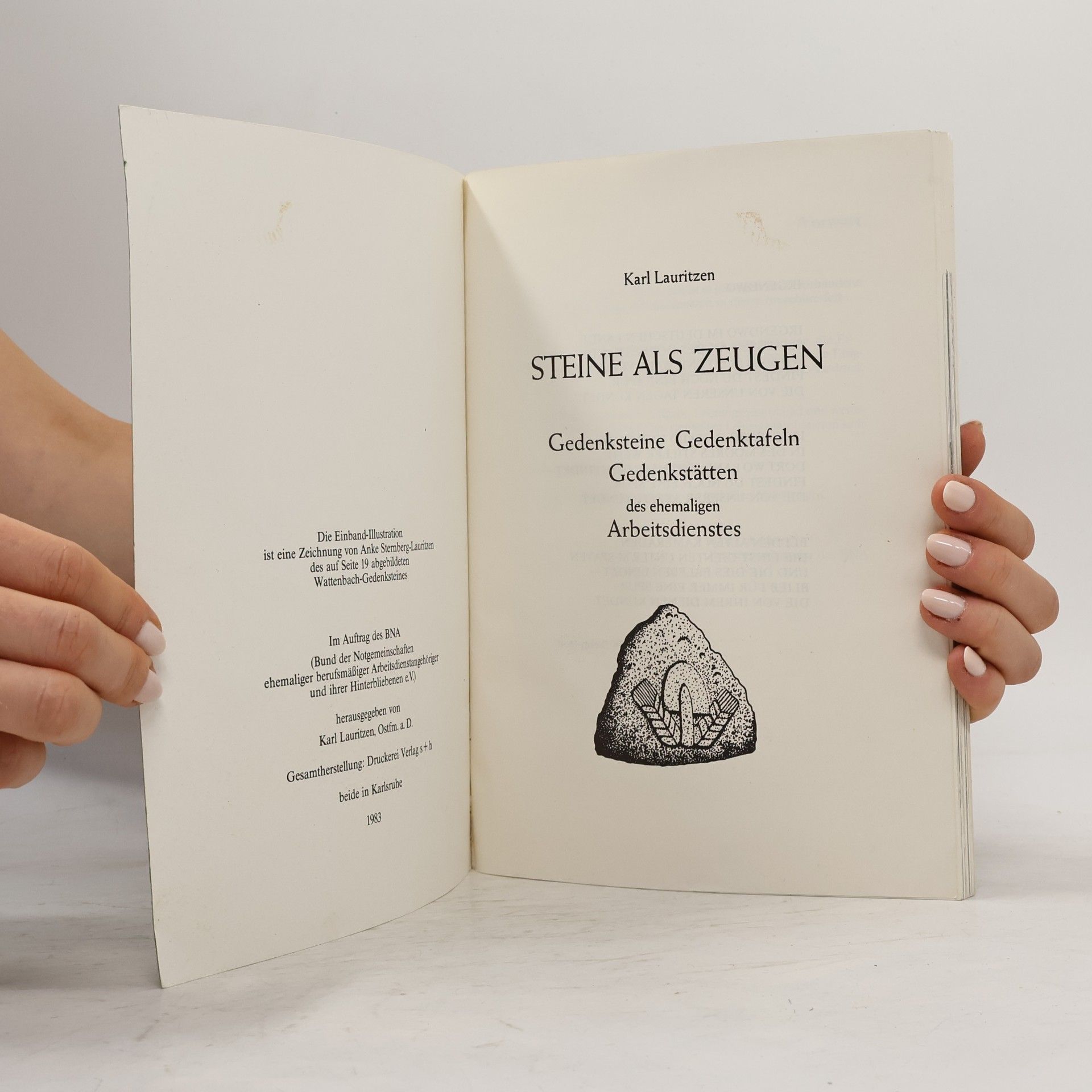 Karl Lauritzen Steine als Zeugen