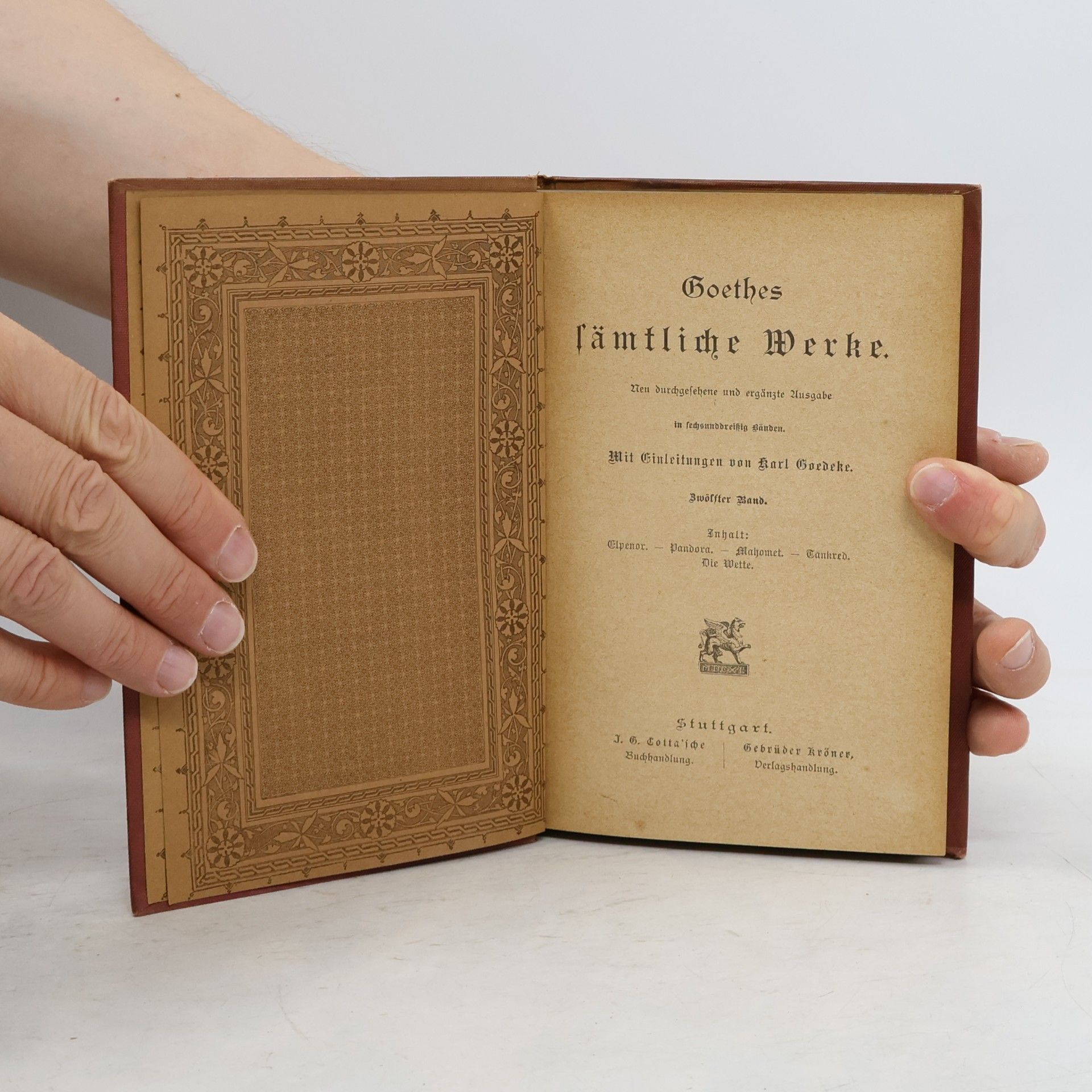 Johann Wolfgang von Goethe Goethes Sämtliche Werke