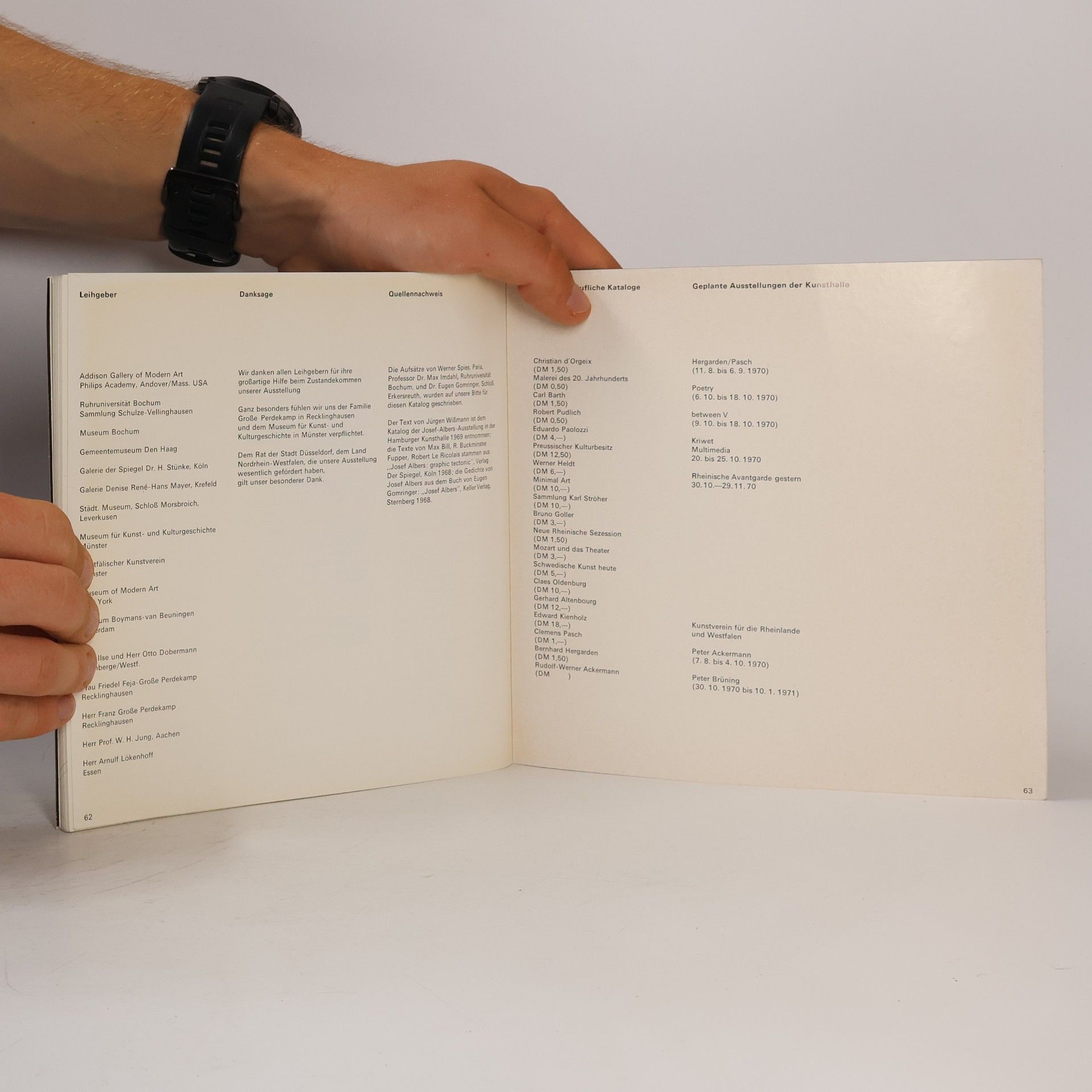 Joseph Albers Städtische Kunsthalle Düsseldorf Grabbeplatz