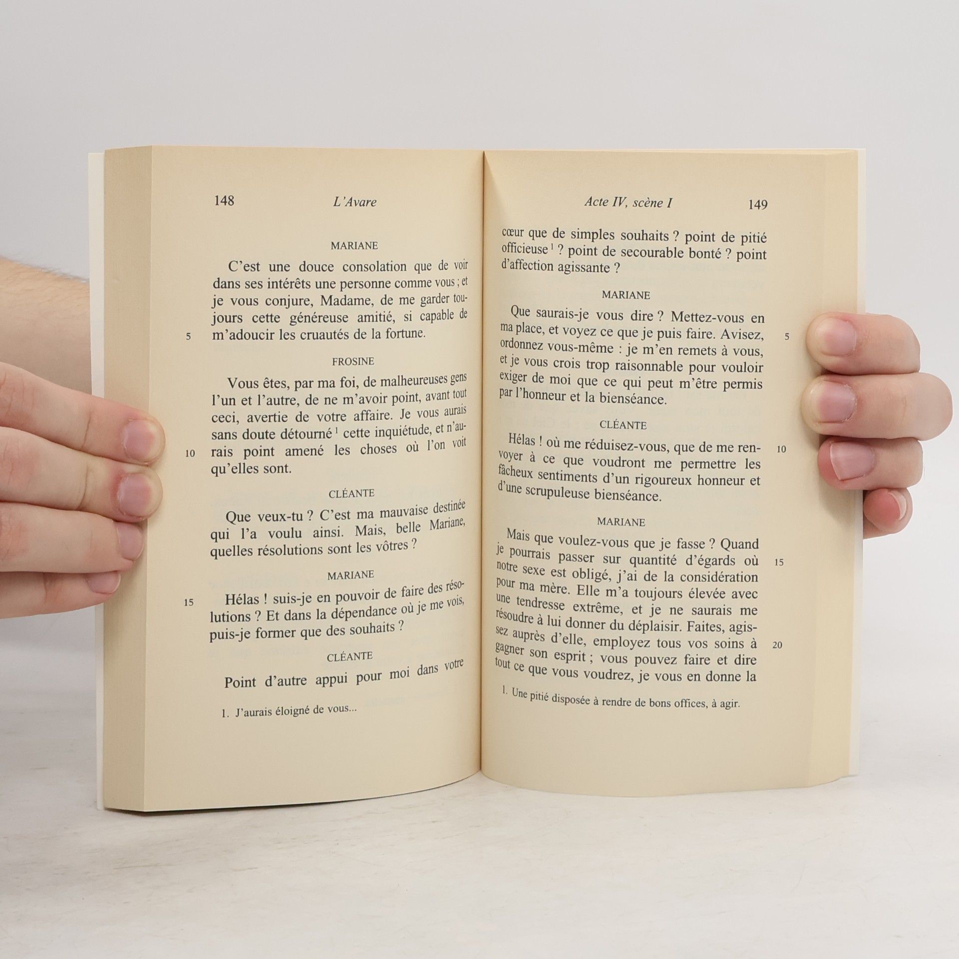 Molière L' Avare. Der Geizige, französische Ausgabe