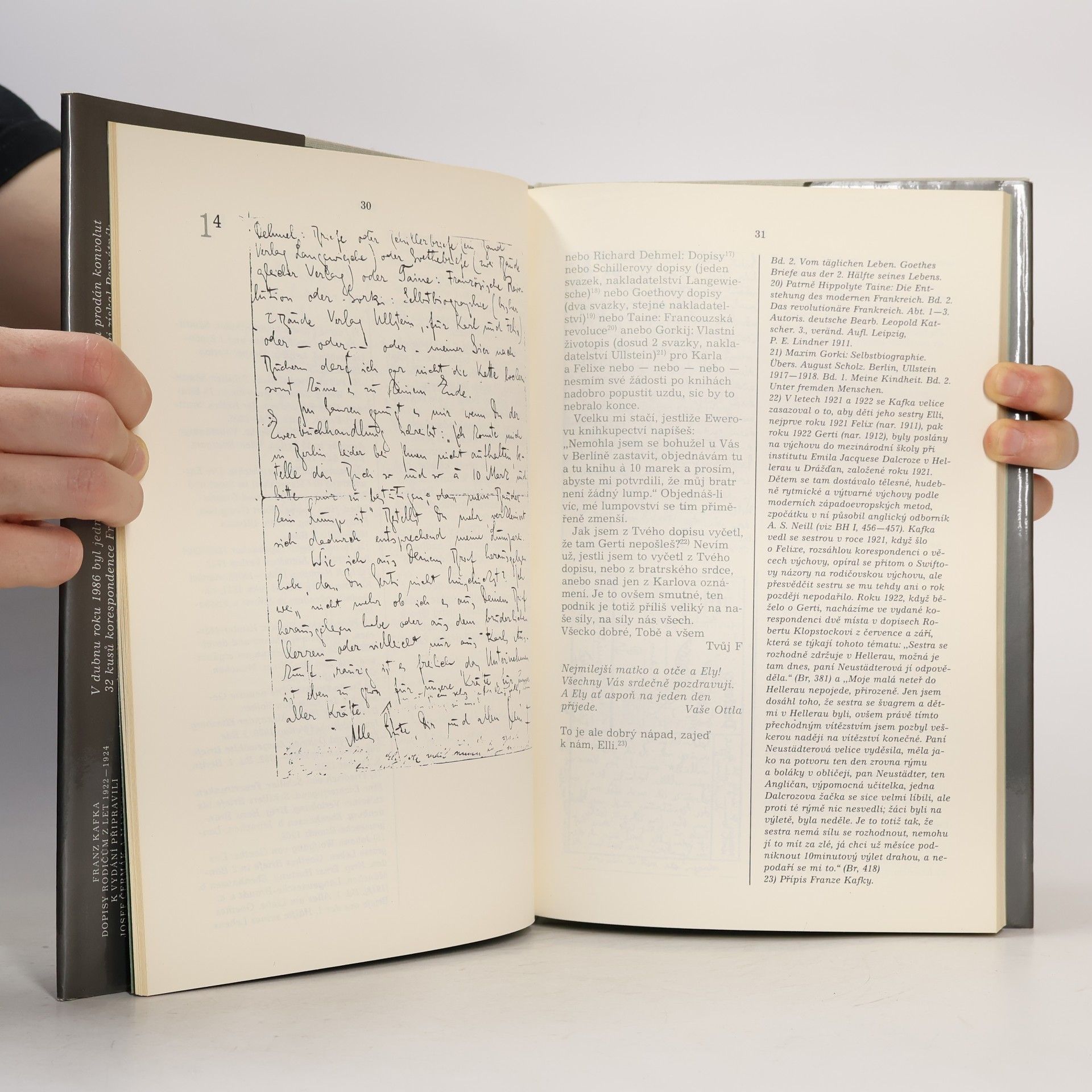 Franz Kafka Dopisy rodičům z let 1922-1924