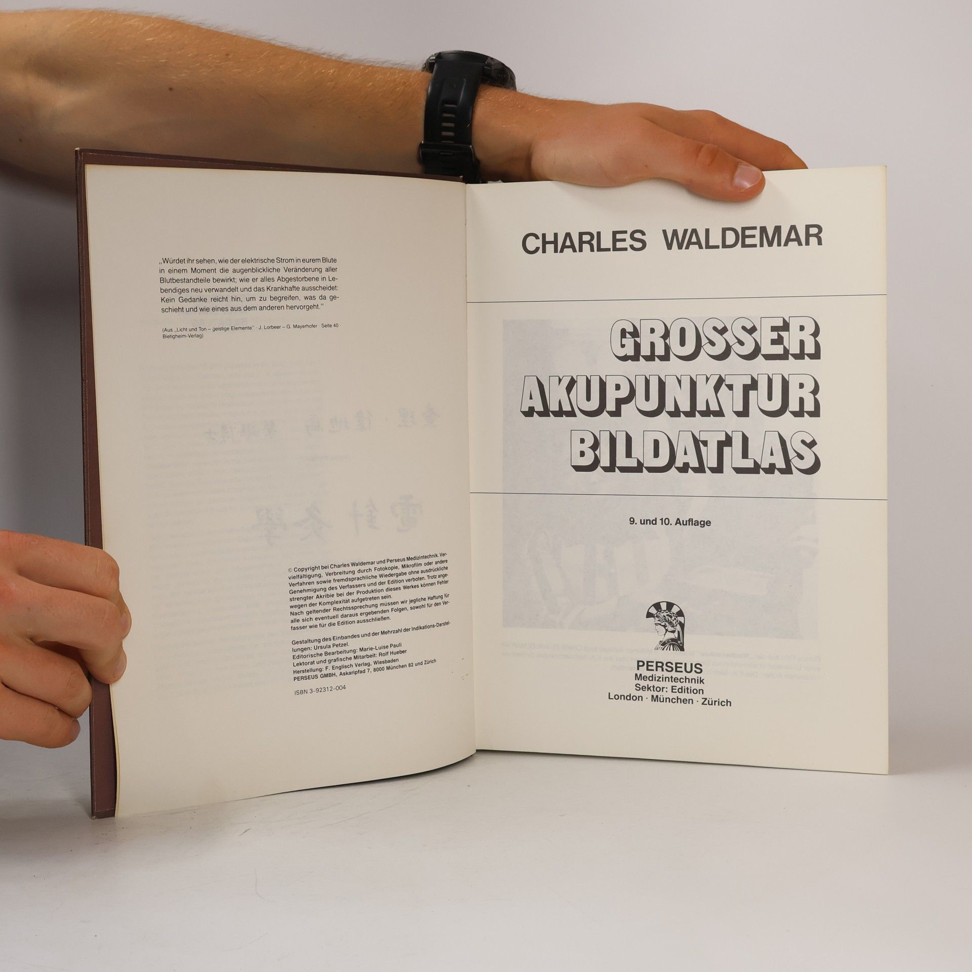 Charles Waldemar Grosser akupunktur Bildatlas