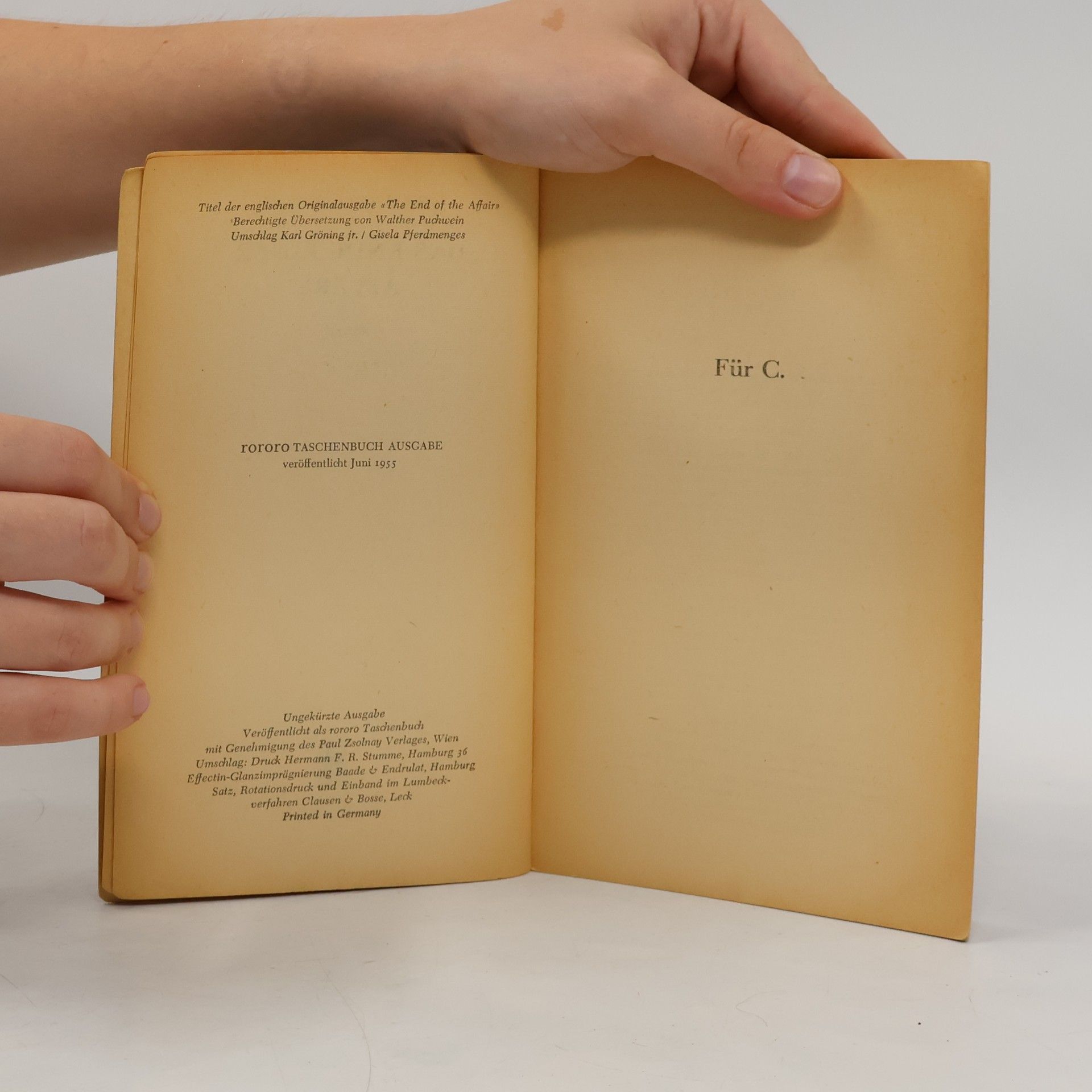Graham Greene Das Ende einer Affäre