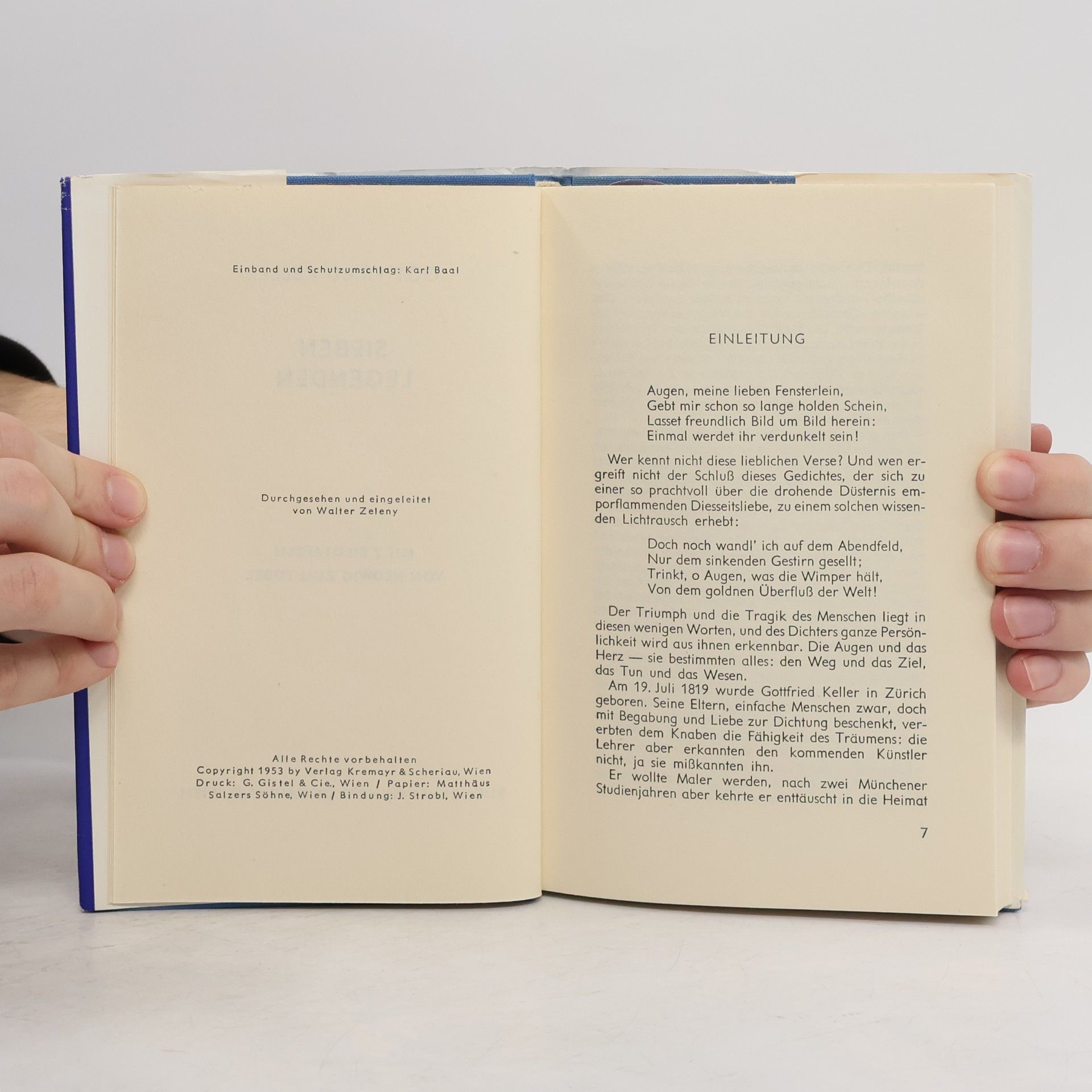 Gottfried Keller Sieben Legenden