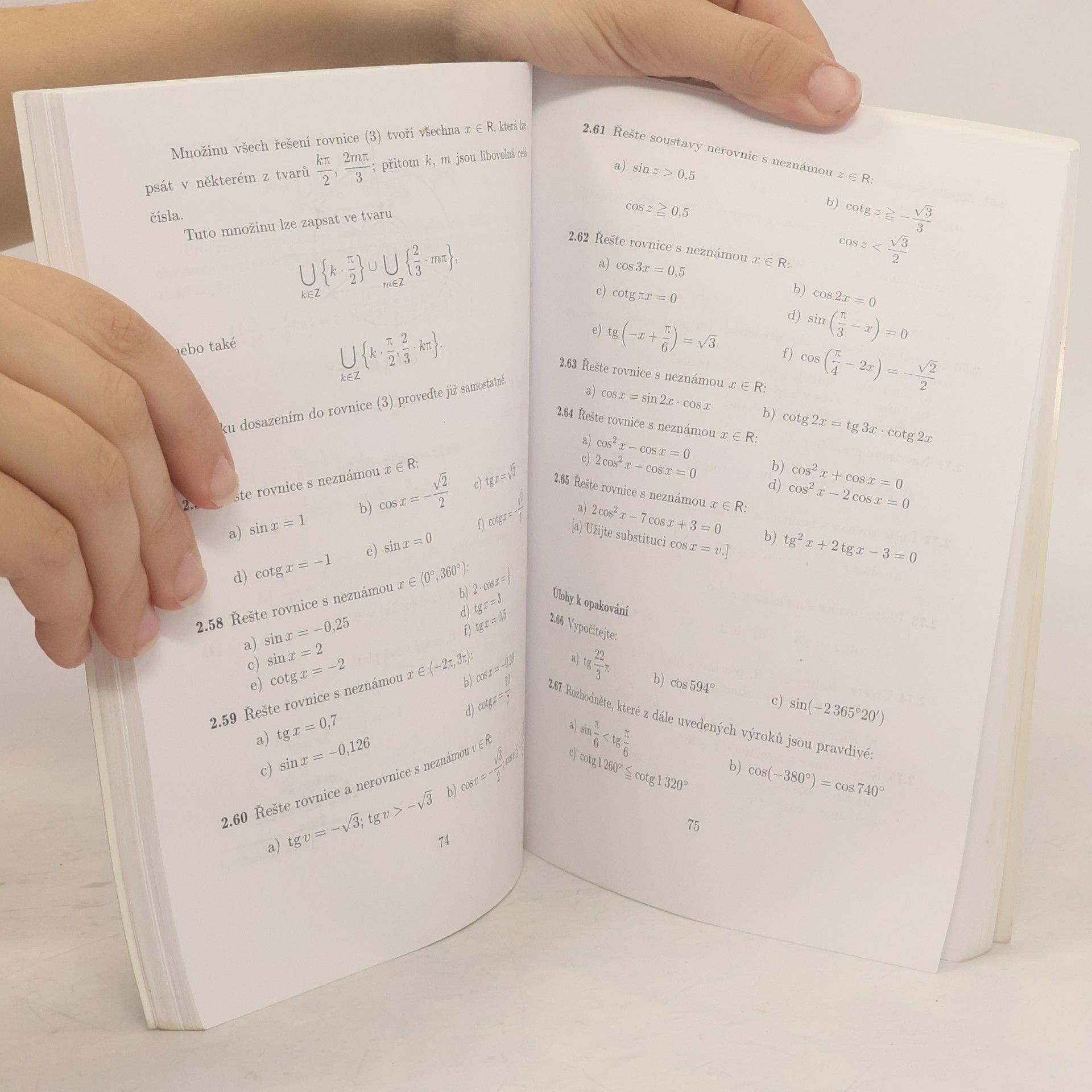 Oldřich Odvárko Matematika pro gymnázia: goniometrie