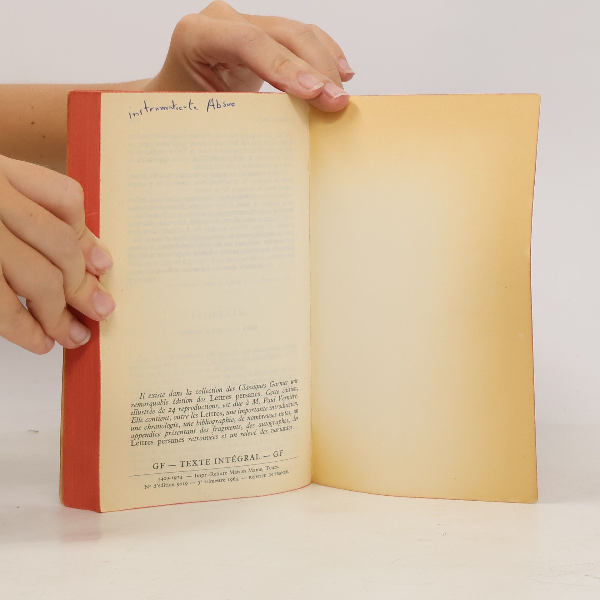 Charles Louis de Secondat de Montesquieu Lettres persanes