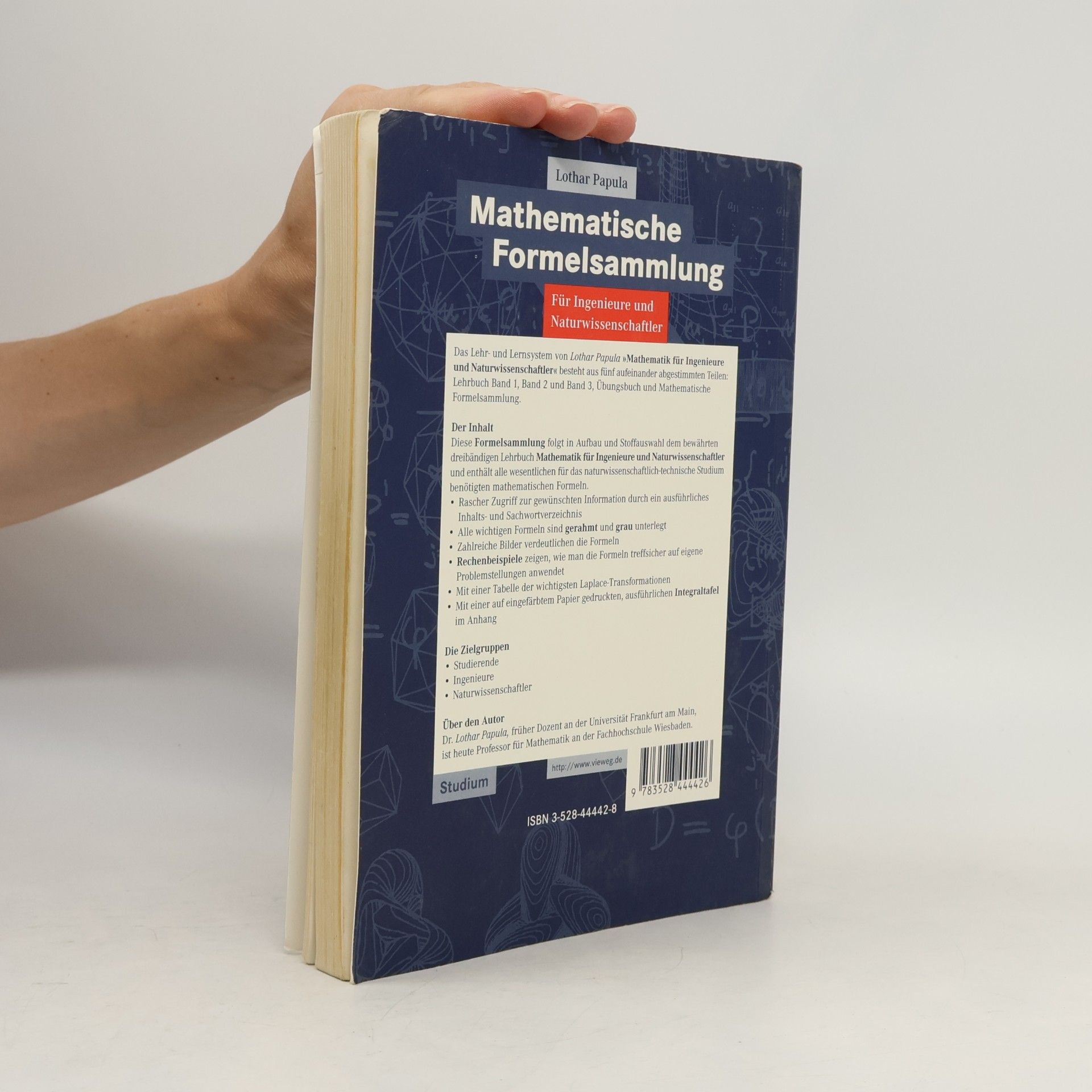 Lothar Papula Mathematische Formelsammlung für Ingenieure und Naturwissenschaftler