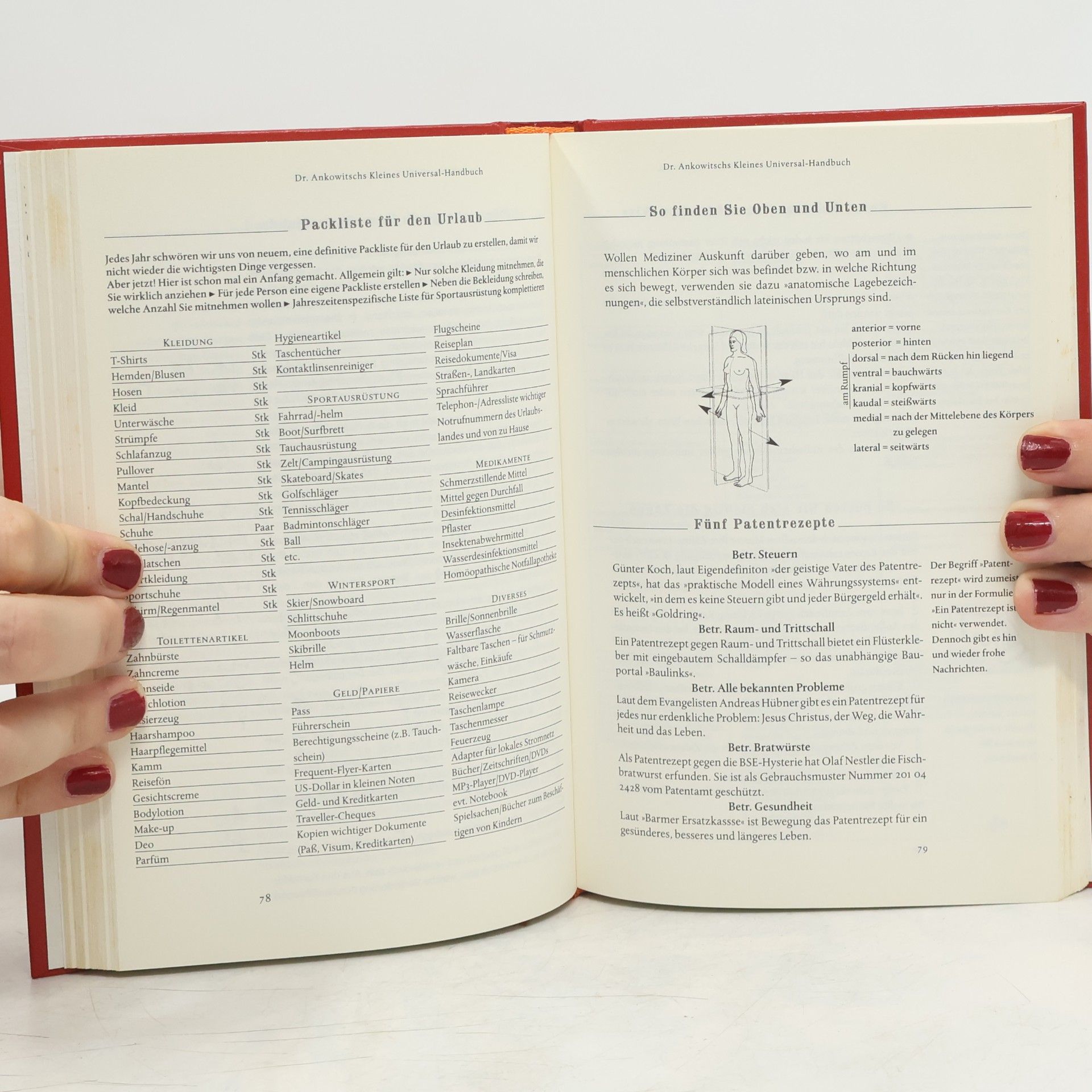 Christian Ankowitsch Dr. Ankowitschs Kleines Universal-Handbuch