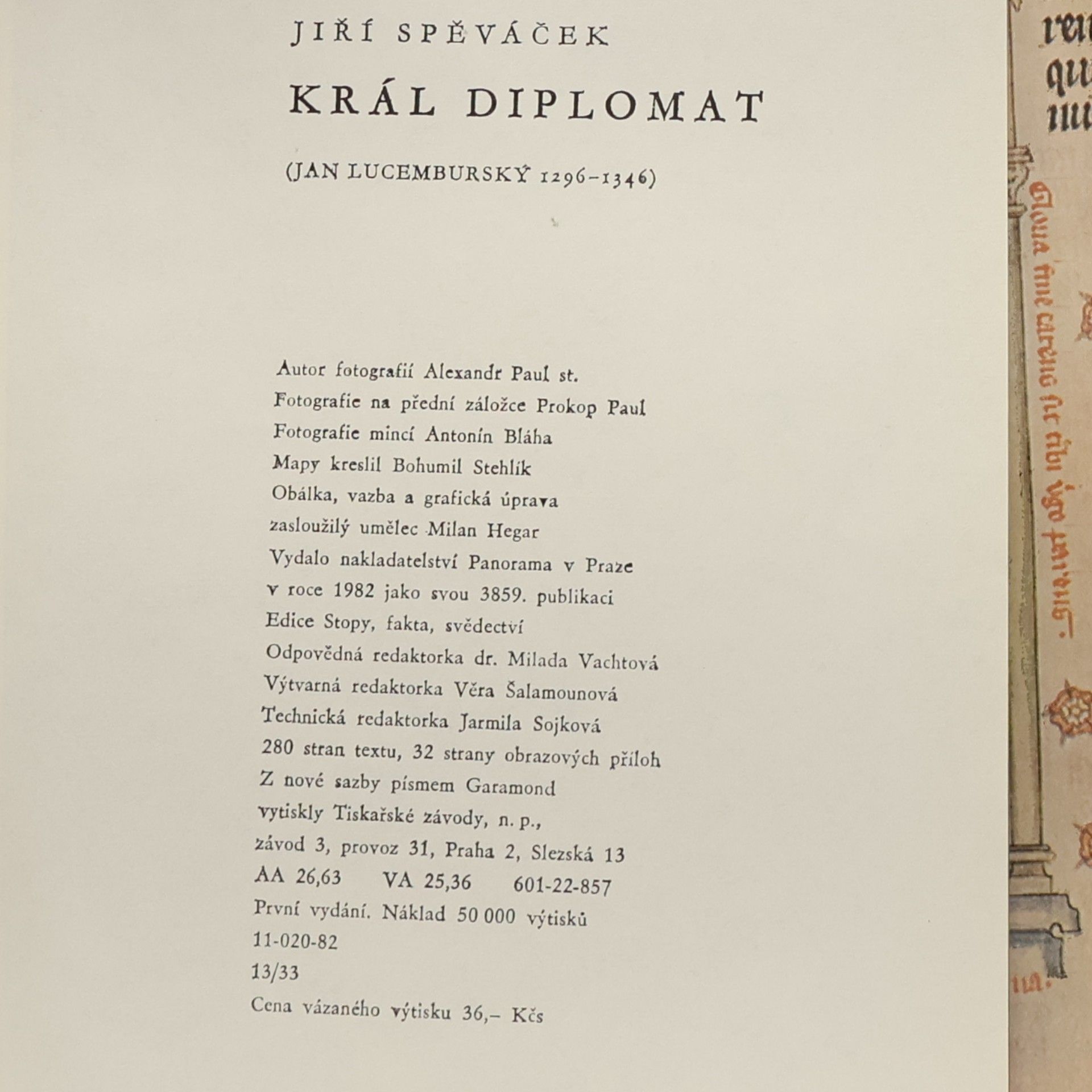 Jiří Spěváček Král diplomat