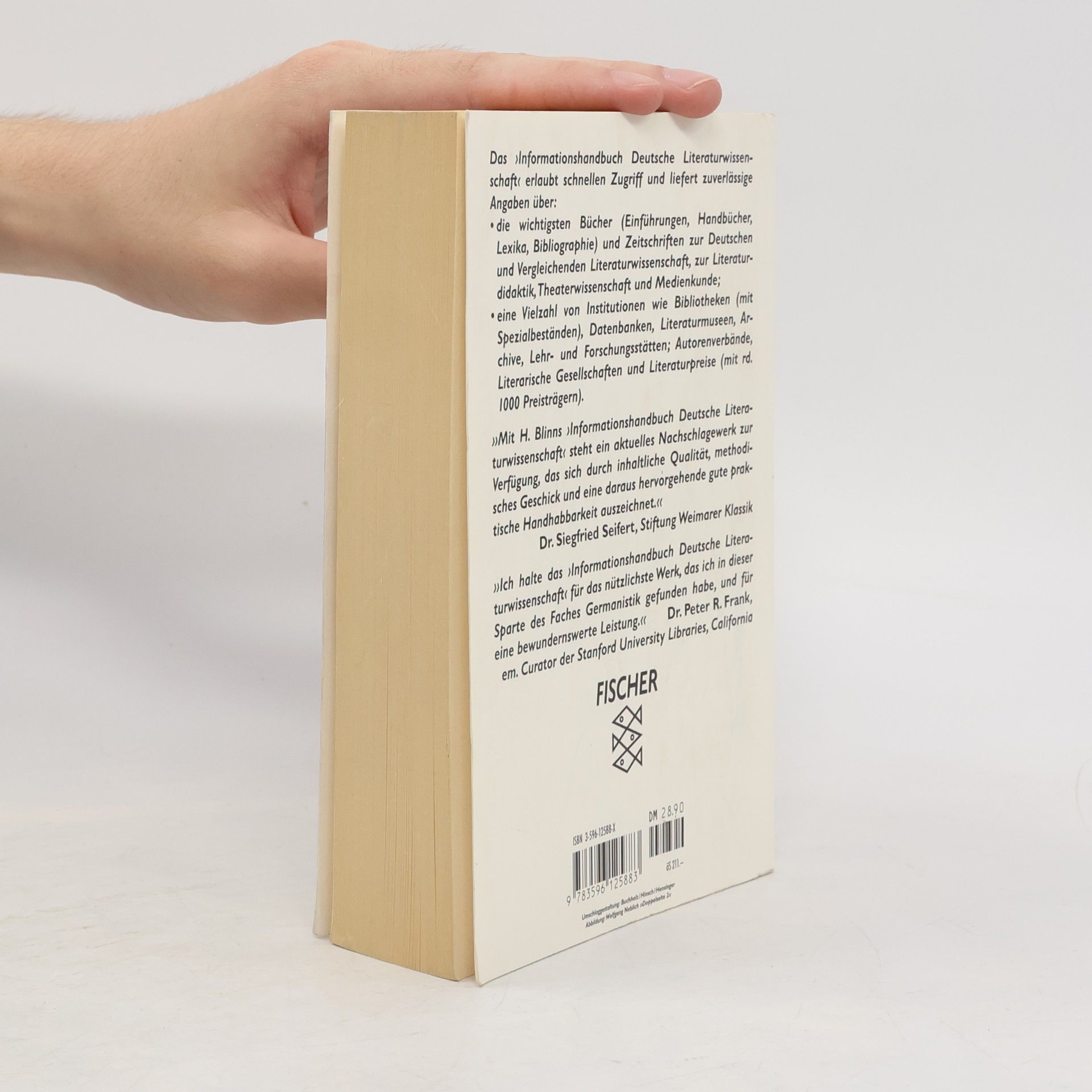 Hansjürgen Blinn Informationshandbuch deutsche Literaturwissenschaft