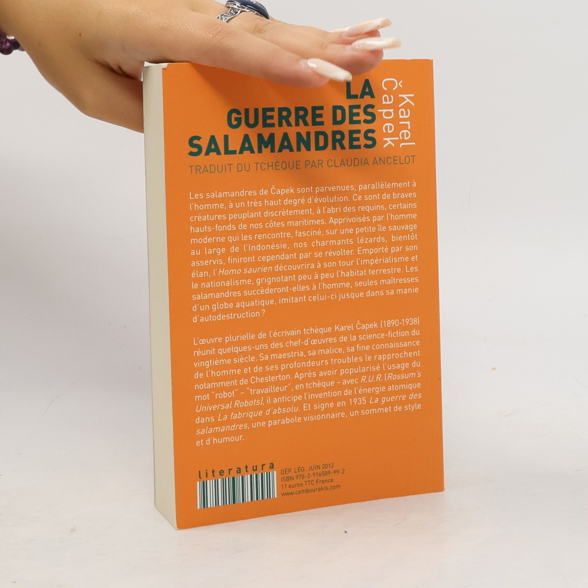 Karel Čapek La guerre des salamandres