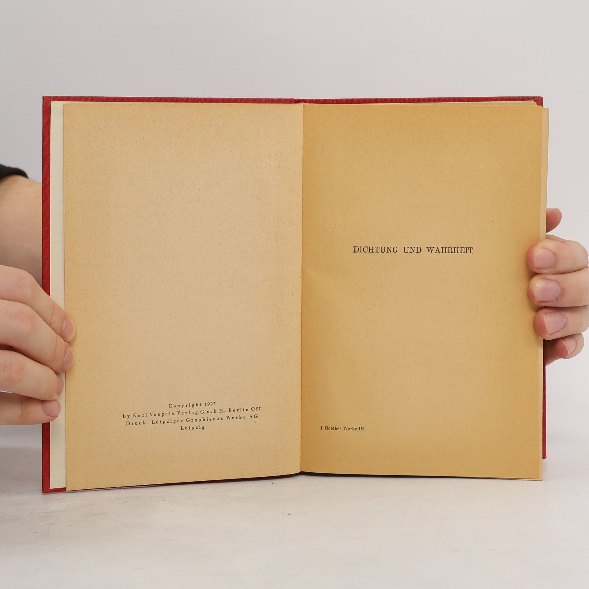 Johann Wolfgang von Goethe Goethe Werke 3