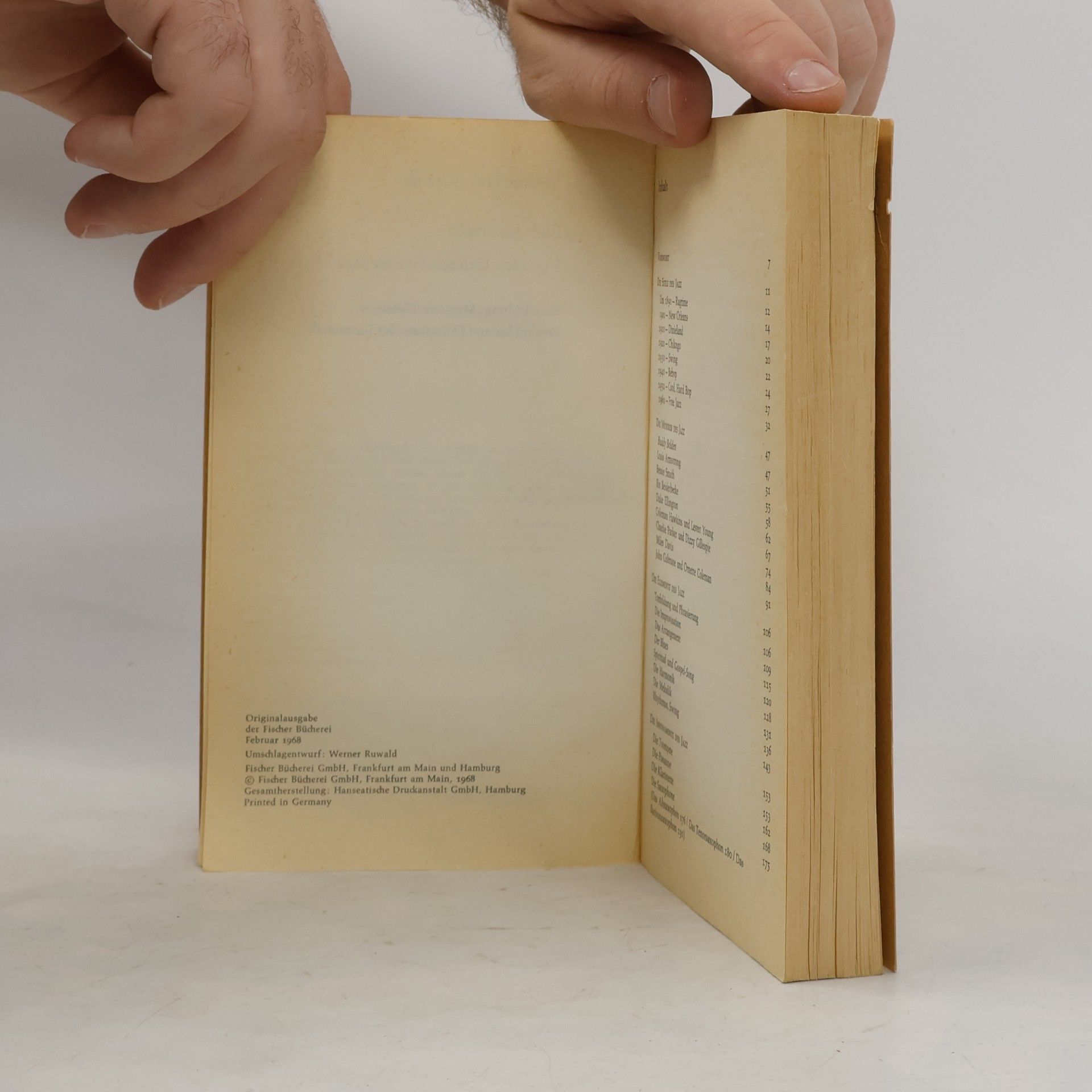Joachim-Ernst Berendt Das Jazzbuch