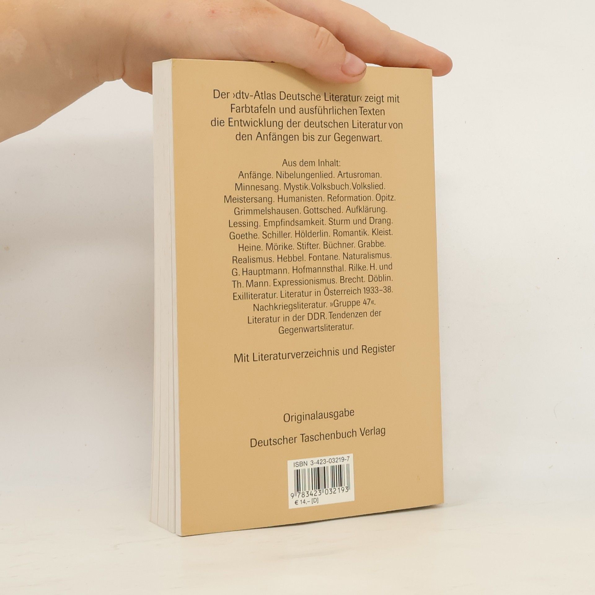 Horst Dieter Schlosser dtv-Atlas : Deutsche Literatur