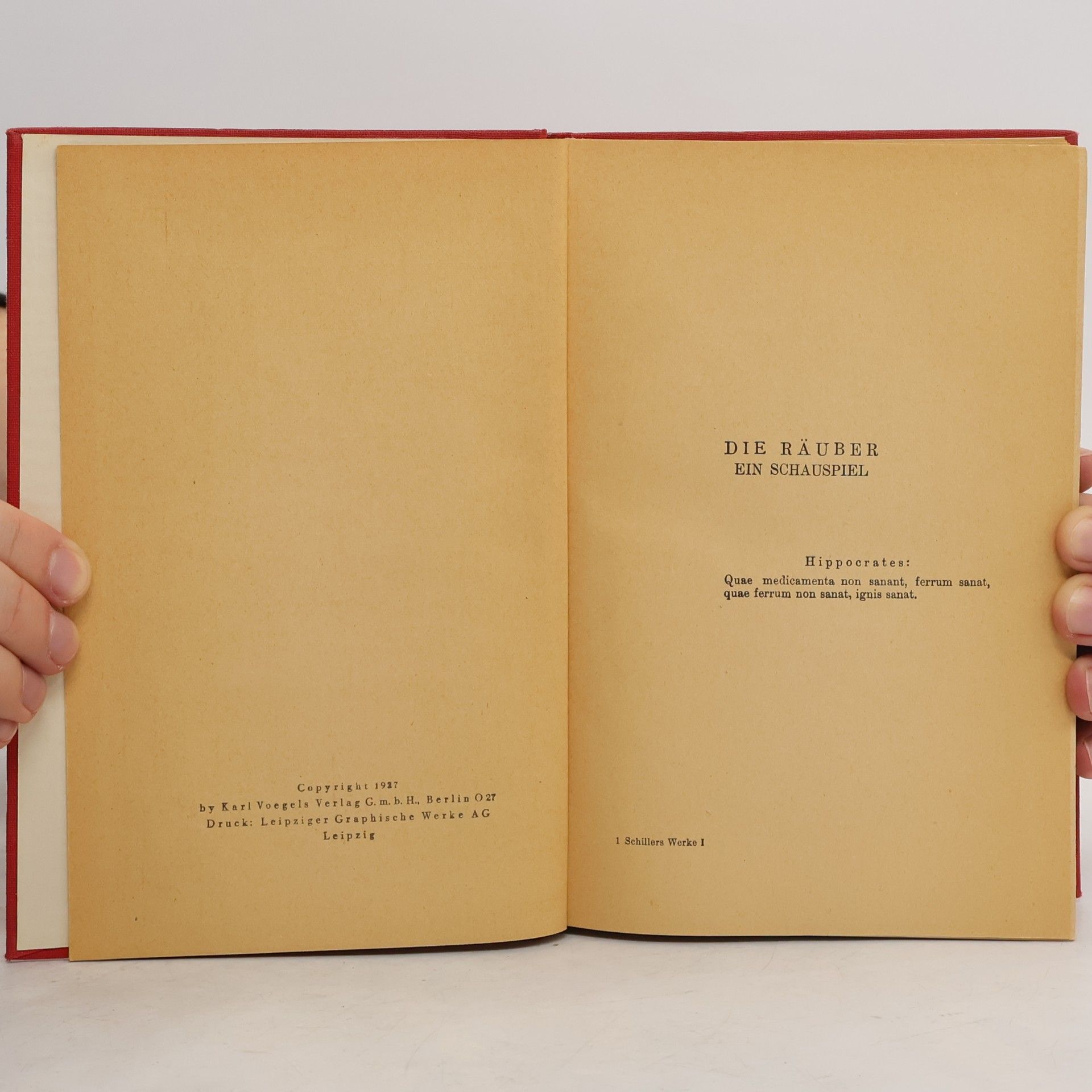 Friedrich Schiller Schillers Werke 1