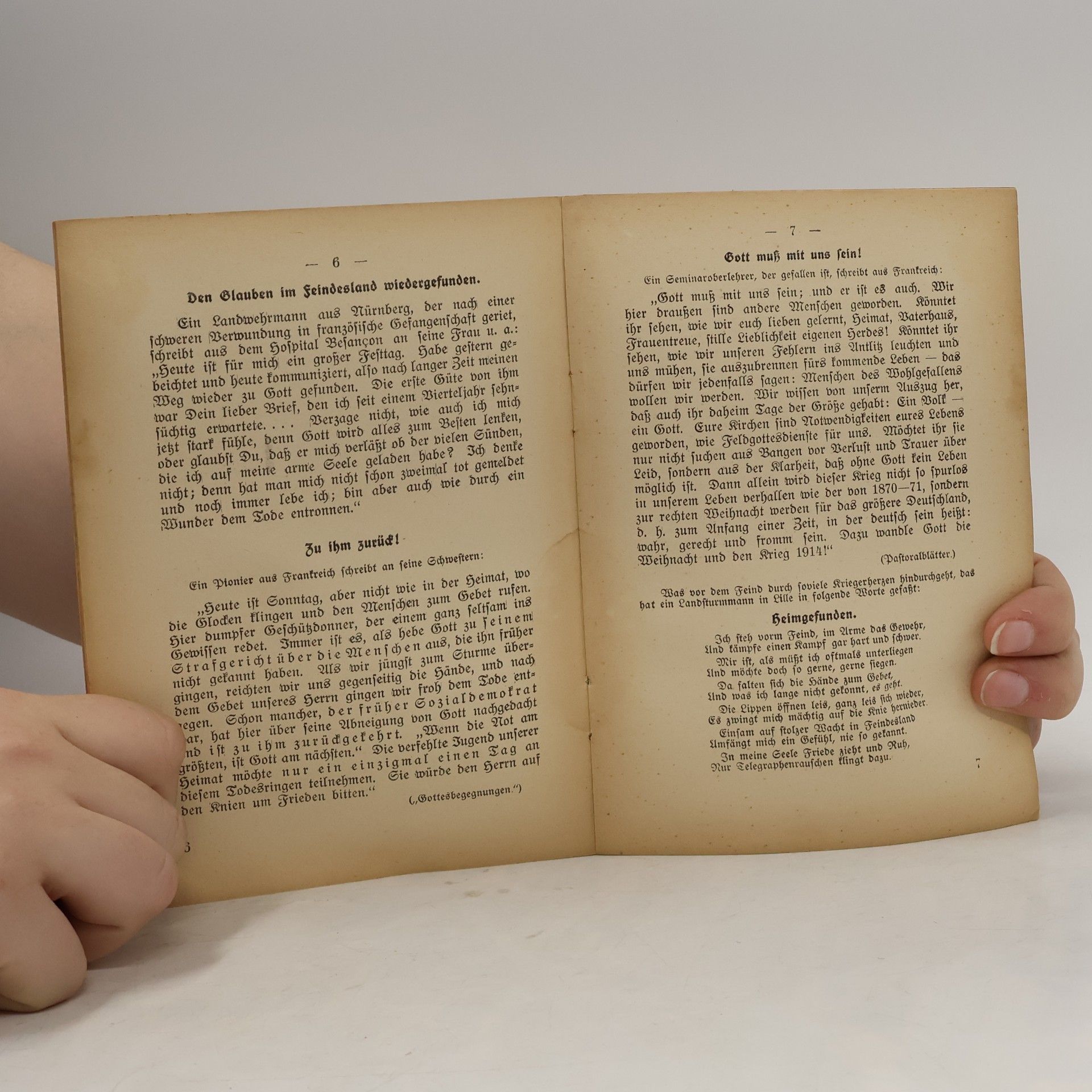 kolektiv Der alte Gott lebt noch! Fromme und deutsche Züge aus dem Kriege 1914-1915