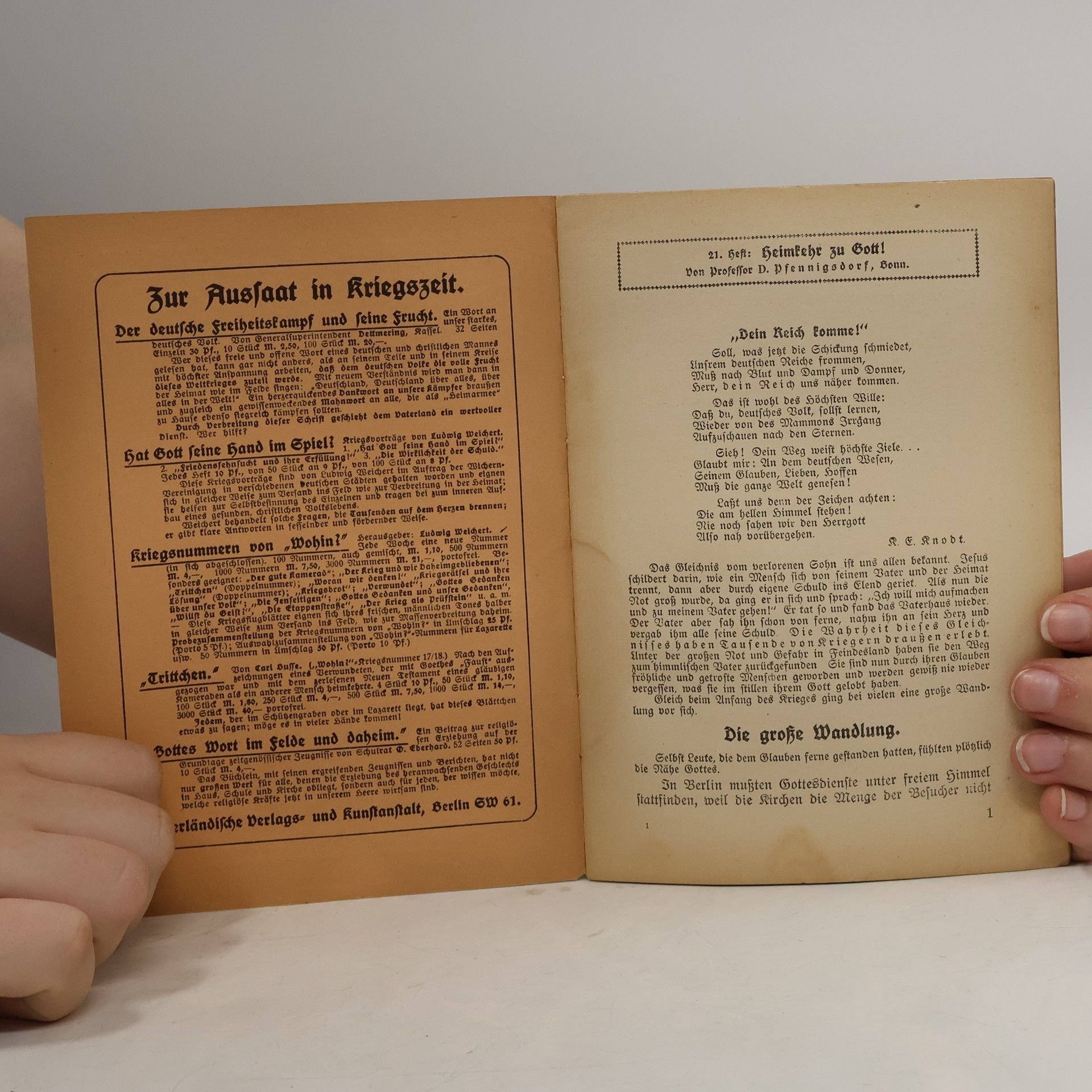 kolektiv Der alte Gott lebt noch! Fromme und deutsche Züge aus dem Kriege 1914-1915