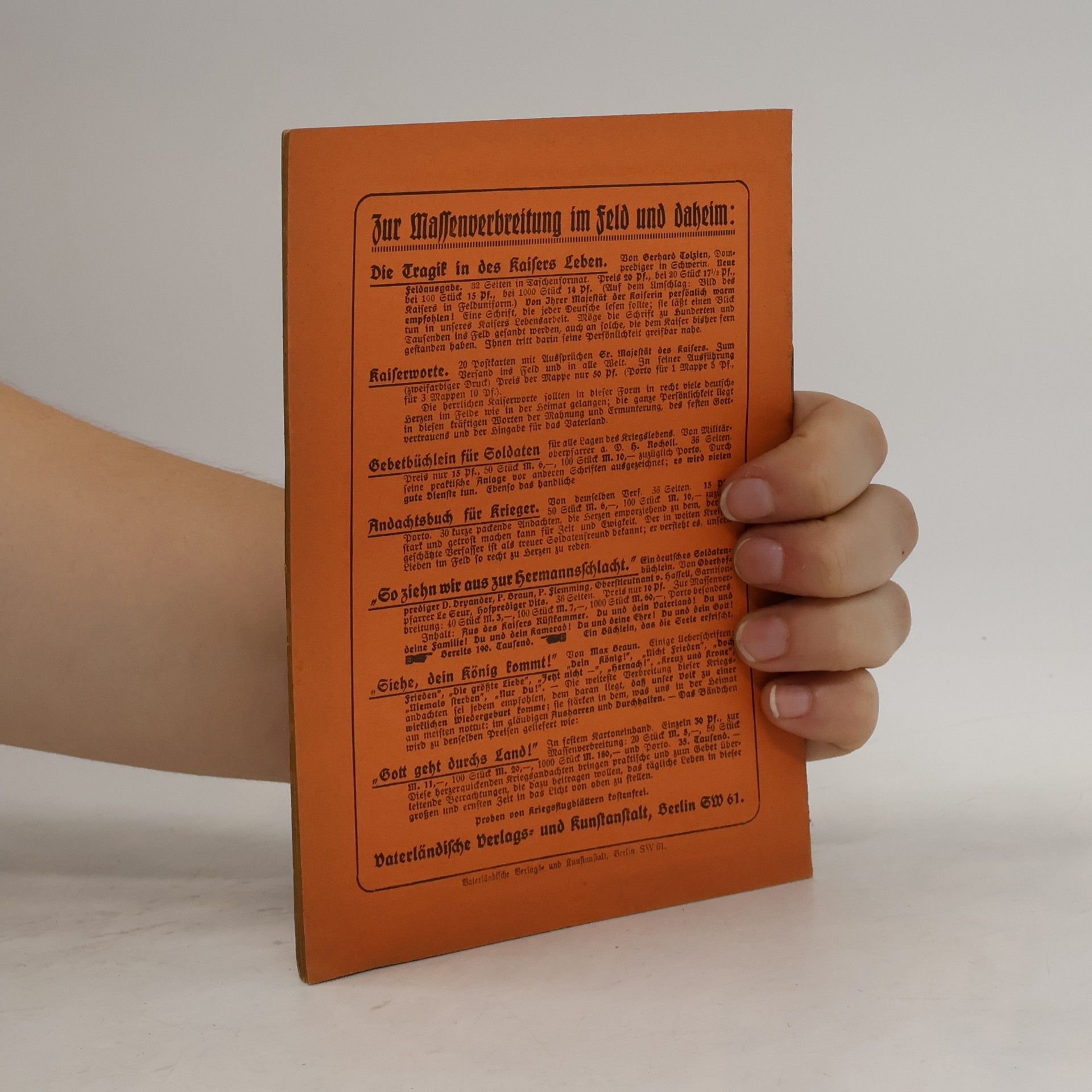 Autorenkollektiv Der alte Gott lebt noch! Fromme und deutsche Züge aus dem Kriege 1914–1915