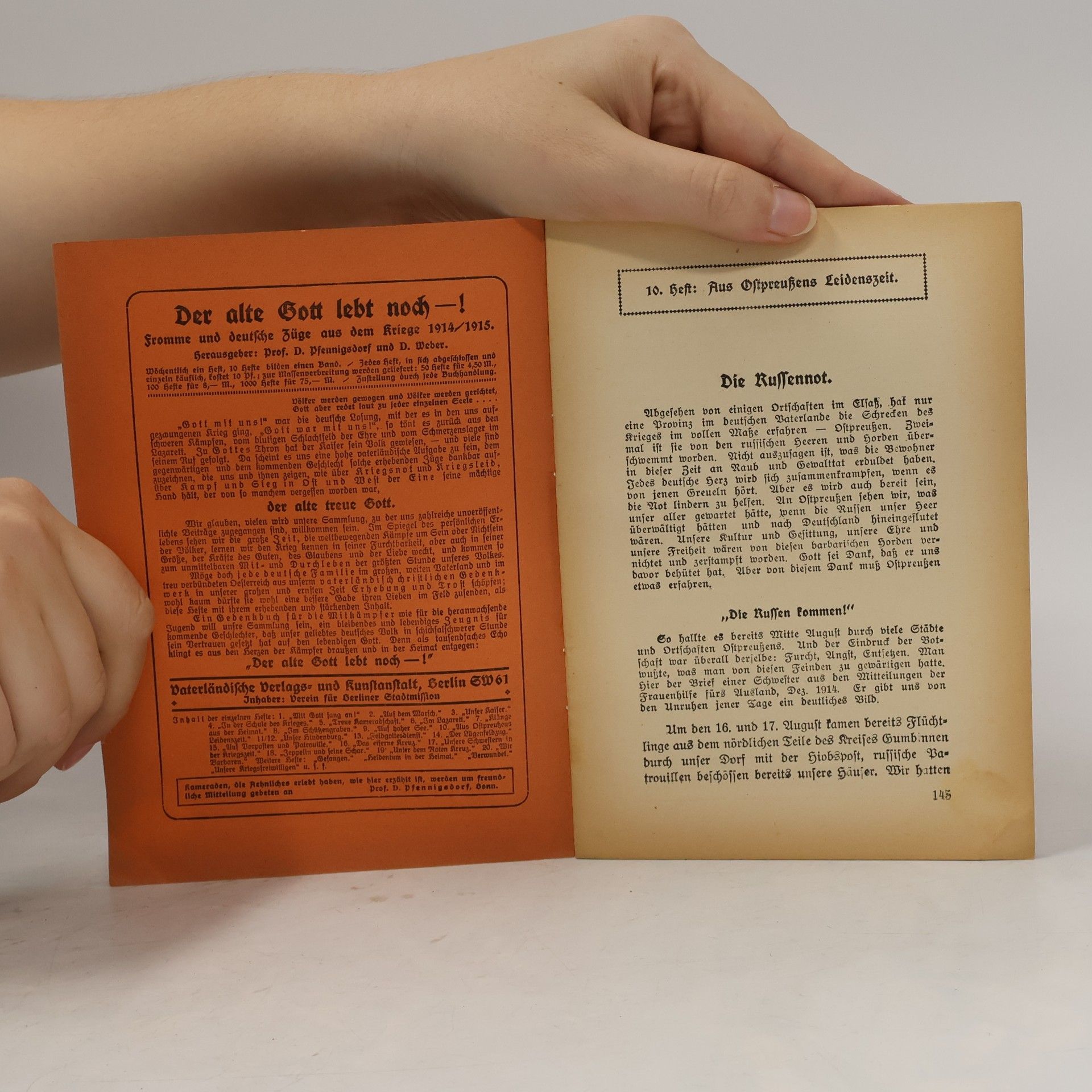 Autorenkollektiv Der alte Gott lebt noch! Fromme und deutsche Züge aus dem Kriege 1914–1915