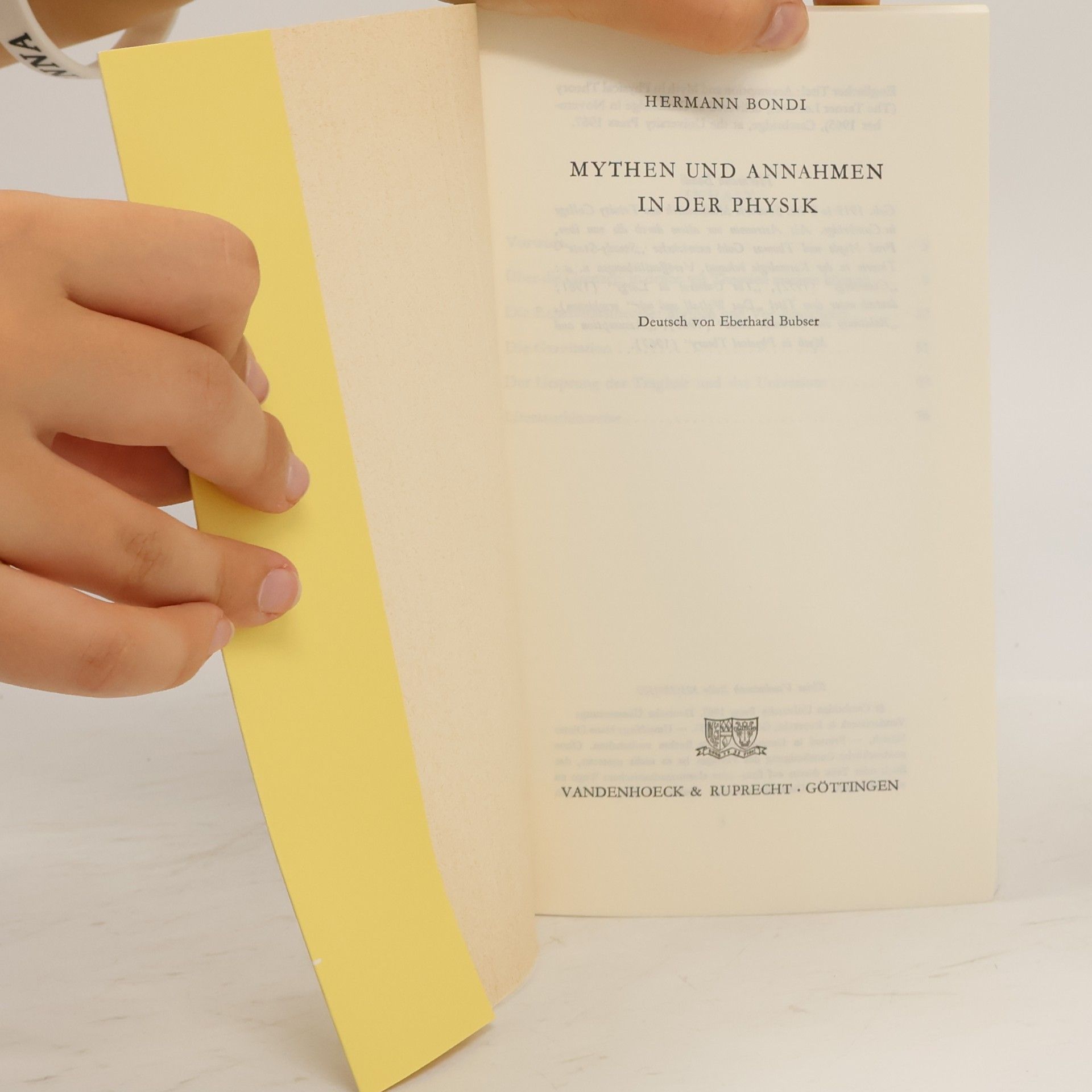 Hermann Bondi Mythen und Annahmen in der Physik