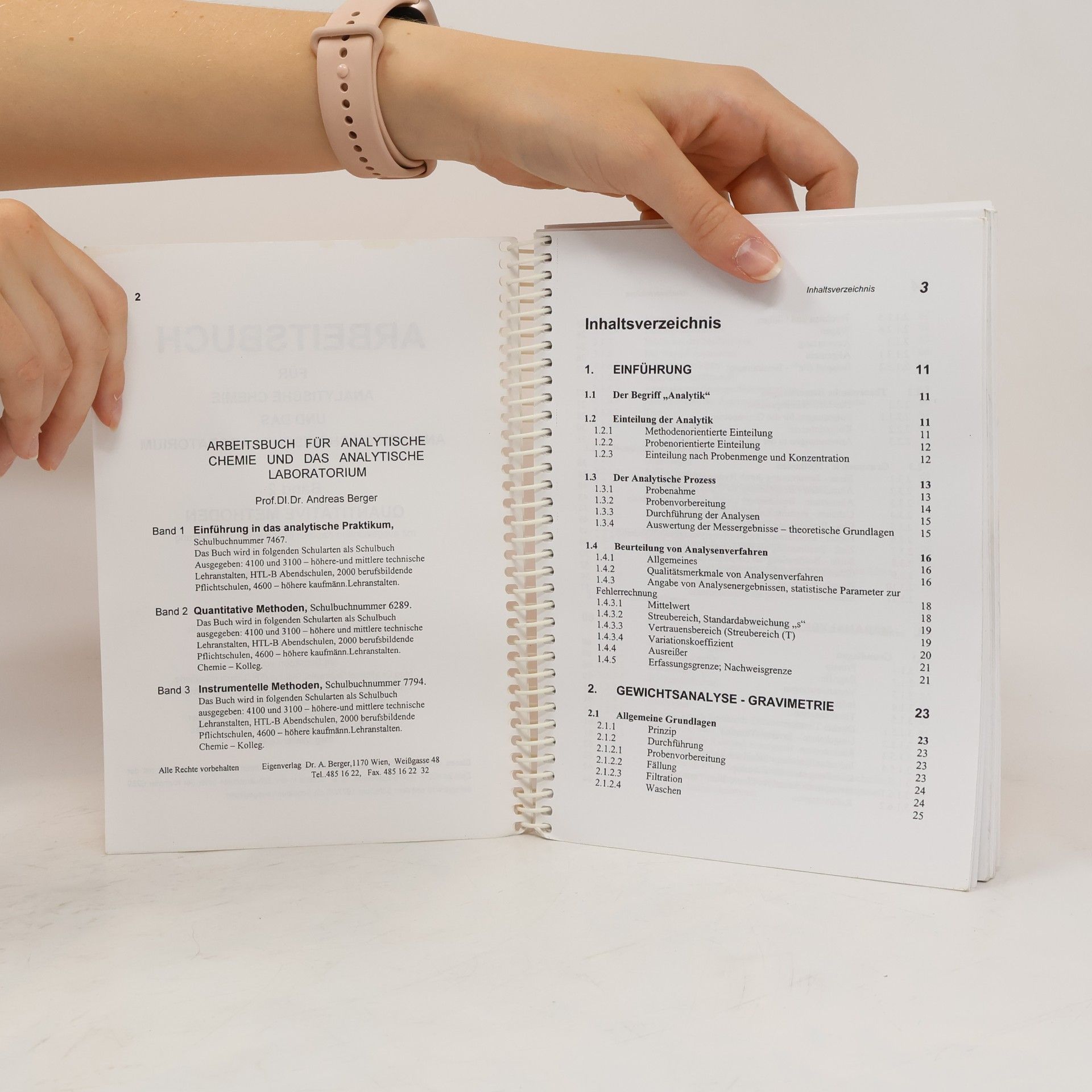 Kolektiv autorů Arbeitsbuch für analytische Chemie und das analytisch-chem. Laboratorium 2. Quantitative Methoden