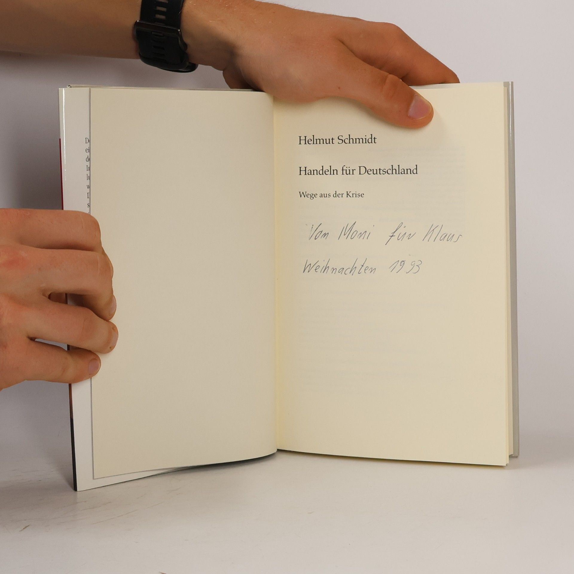 Helmuth Schmidt Handeln für Deutschland