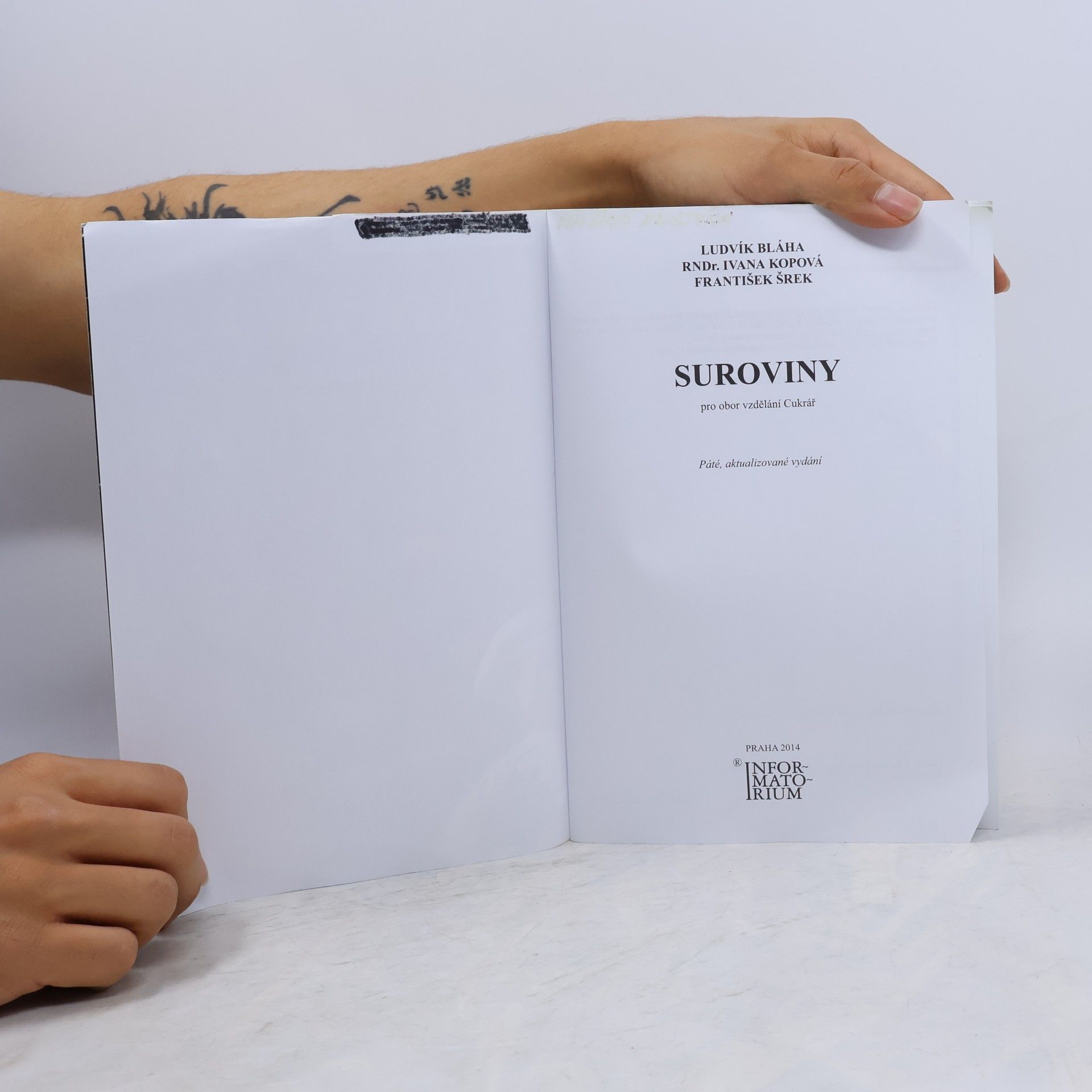 Ludvík Bláha Suroviny pro obor vzdělání Cukrář