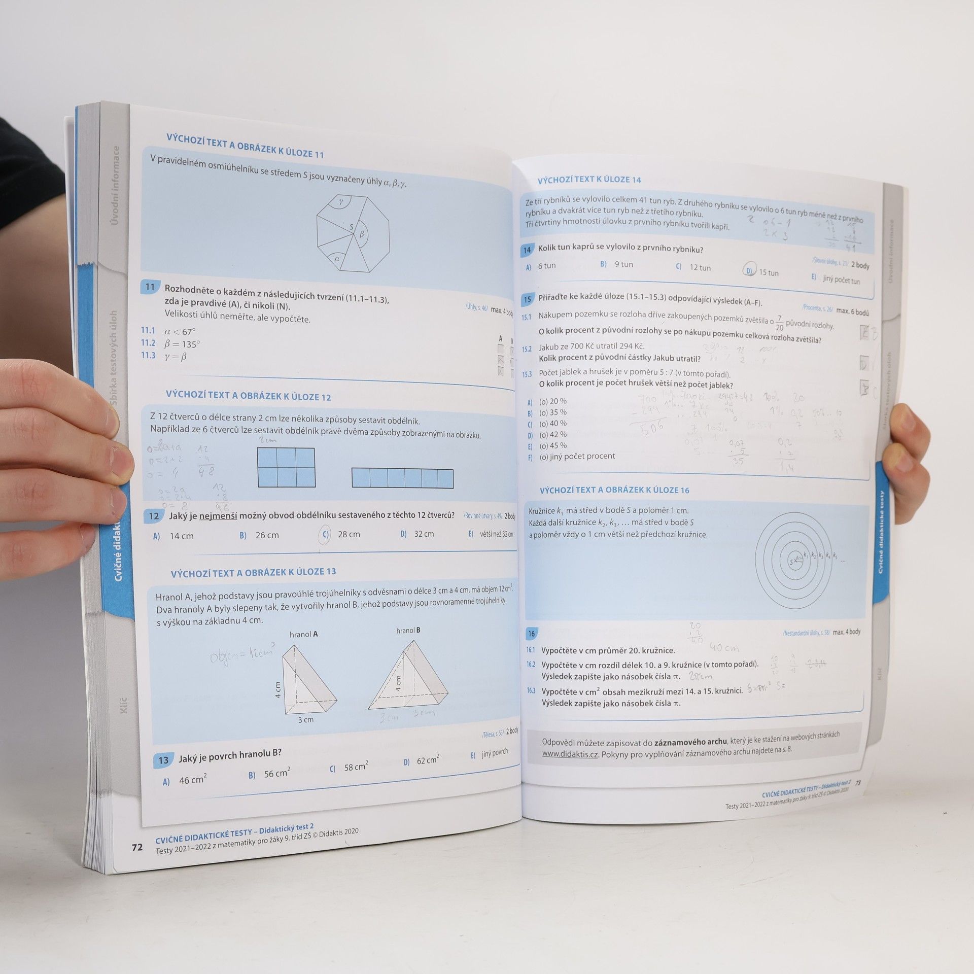 Kolektiv autorů Testy z matematiky pro žáky 9. tříd ZŠ 2021/2022