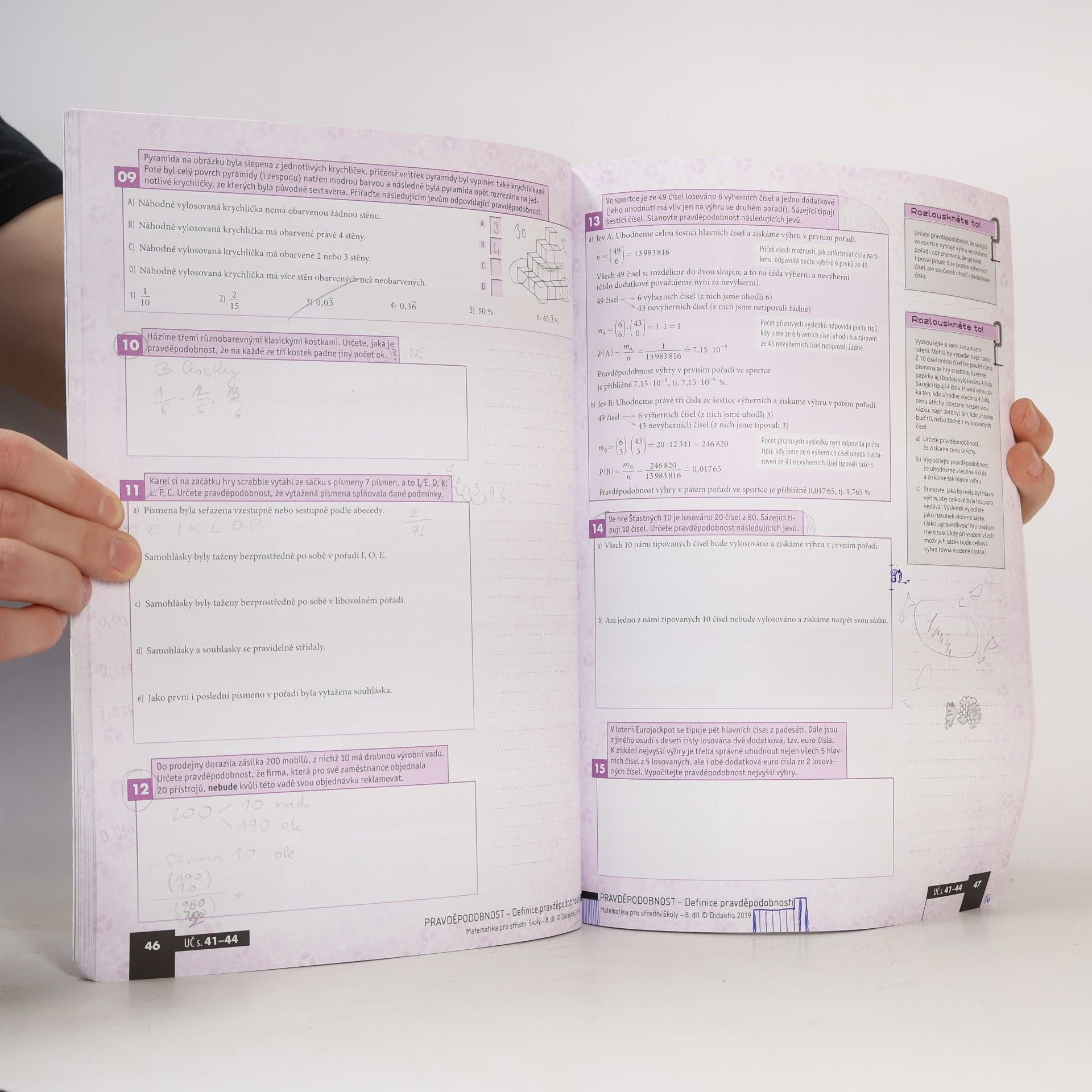 Radek Horenský Matematika pro střední školy. 8. díl, Kombinatorika, pravděpodobnost, statistika : pracovní sešit