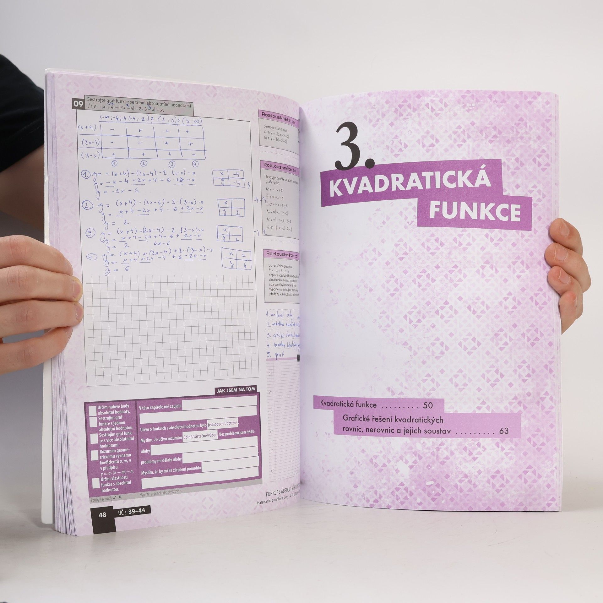 Magda Králová Matematika pro střední školy. 4. díl, Funkce I. Pracovní sešit