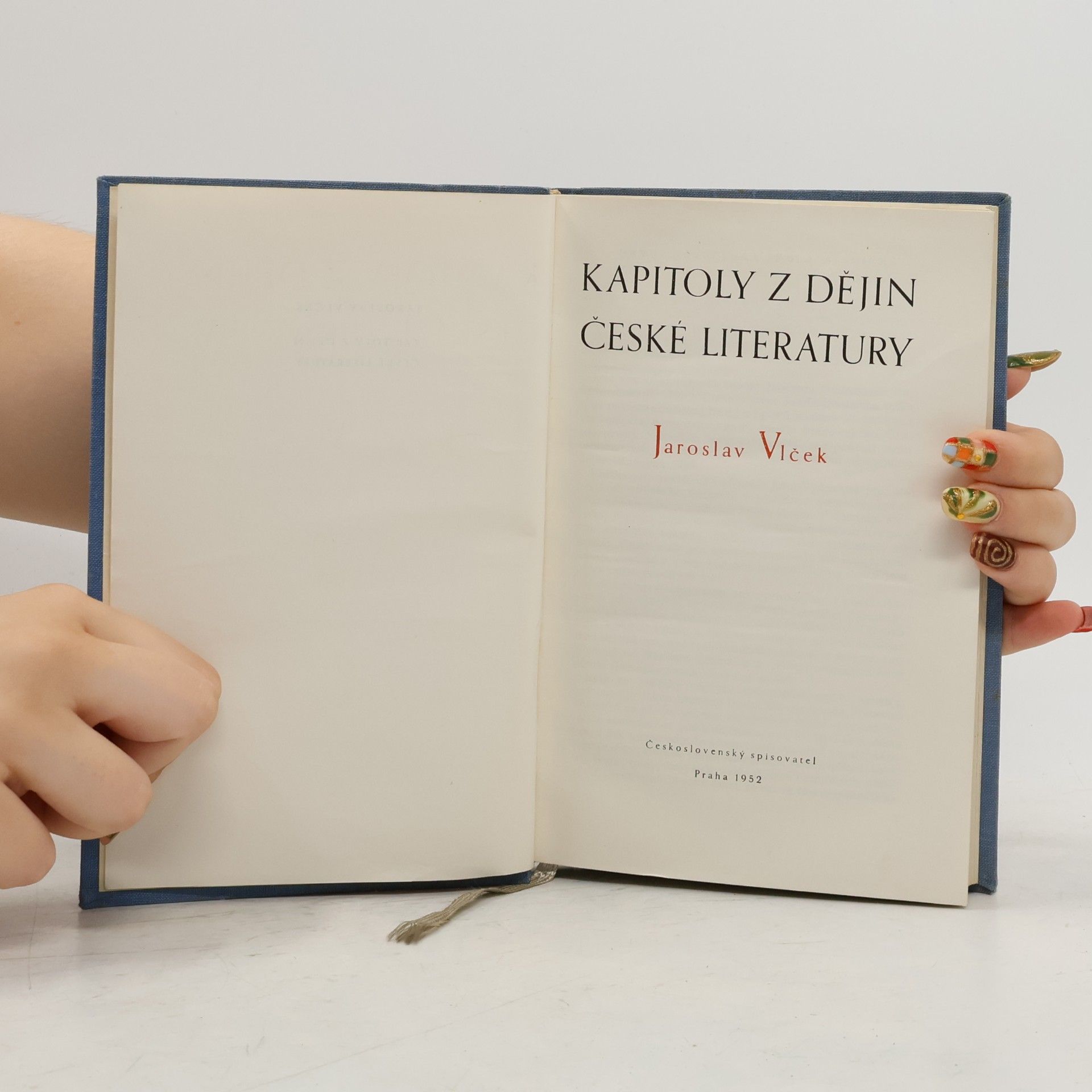 Jaroslav Vlček Kapitoly z dějin české literatury
