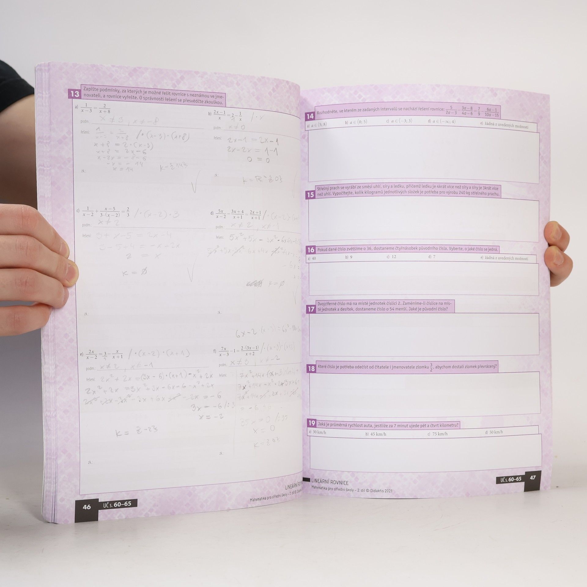Autorenkollektiv Matematika pro střední školy 2. díl : pracovní sešit