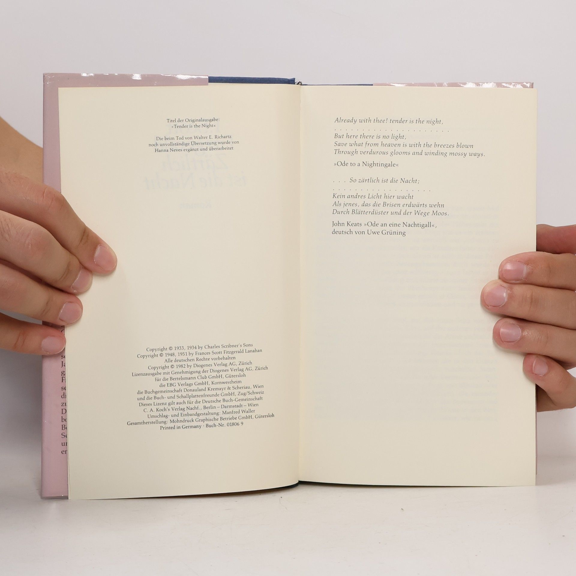 Francis Scott Fitzgerald Zärtlich ist die Nacht