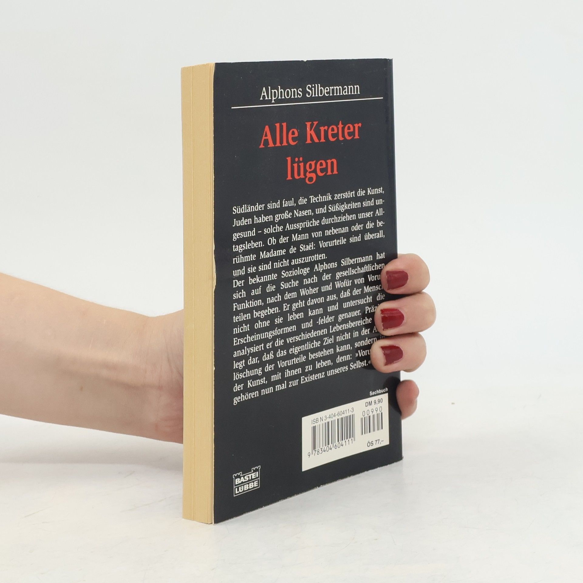 Alphons Silbermann Alle Kreter lügen